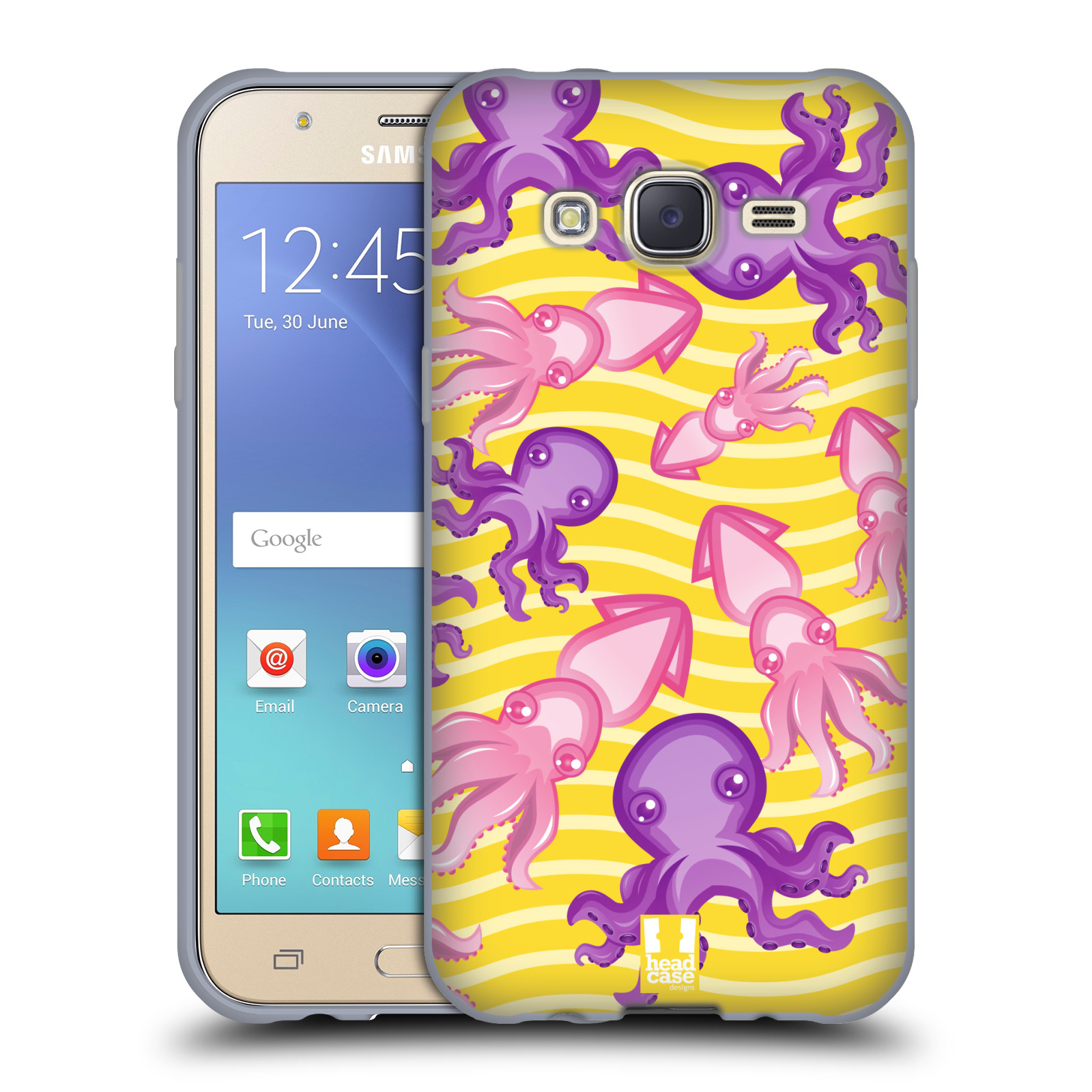 HEAD CASE silikonový obal na mobil Samsung Galaxy J5, J500, (J5 DUOS) vzor mořský živočich chobotnice