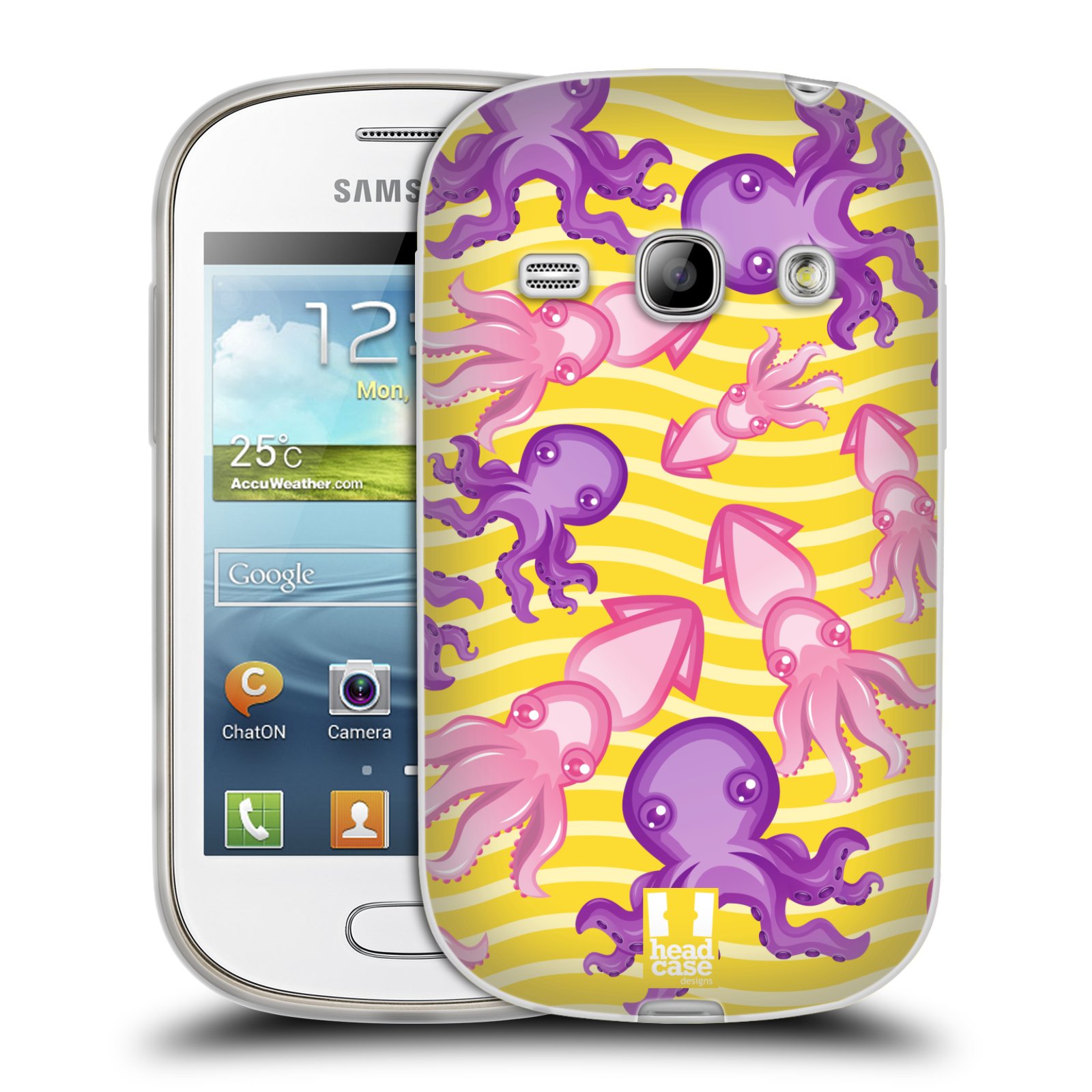 HEAD CASE silikonový obal na mobil Samsung Galaxy FAME vzor mořský živočich chobotnice