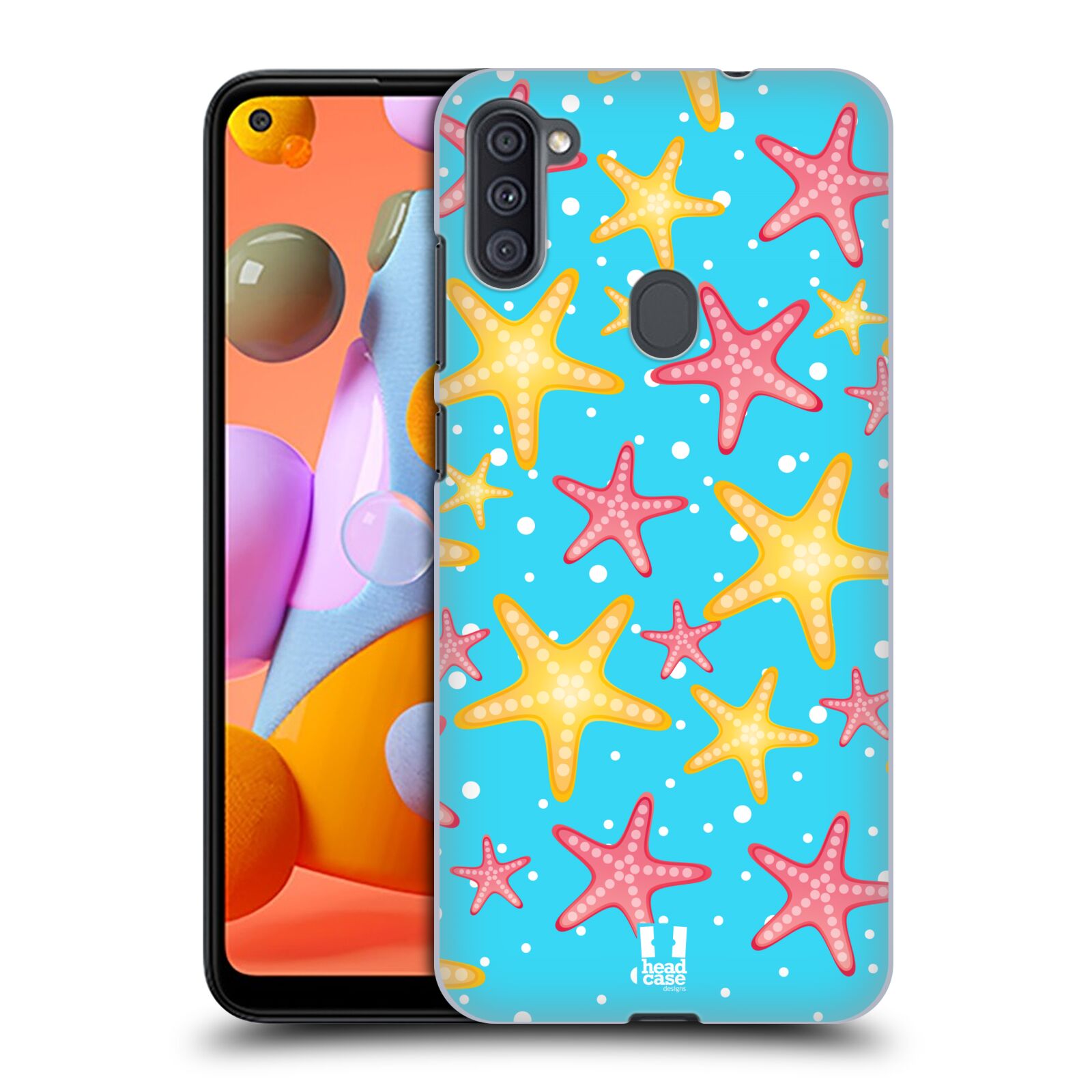 Zadní obal pro mobil Samsung Galaxy A11 - HEAD CASE - kreslený mořský vzor hvězda