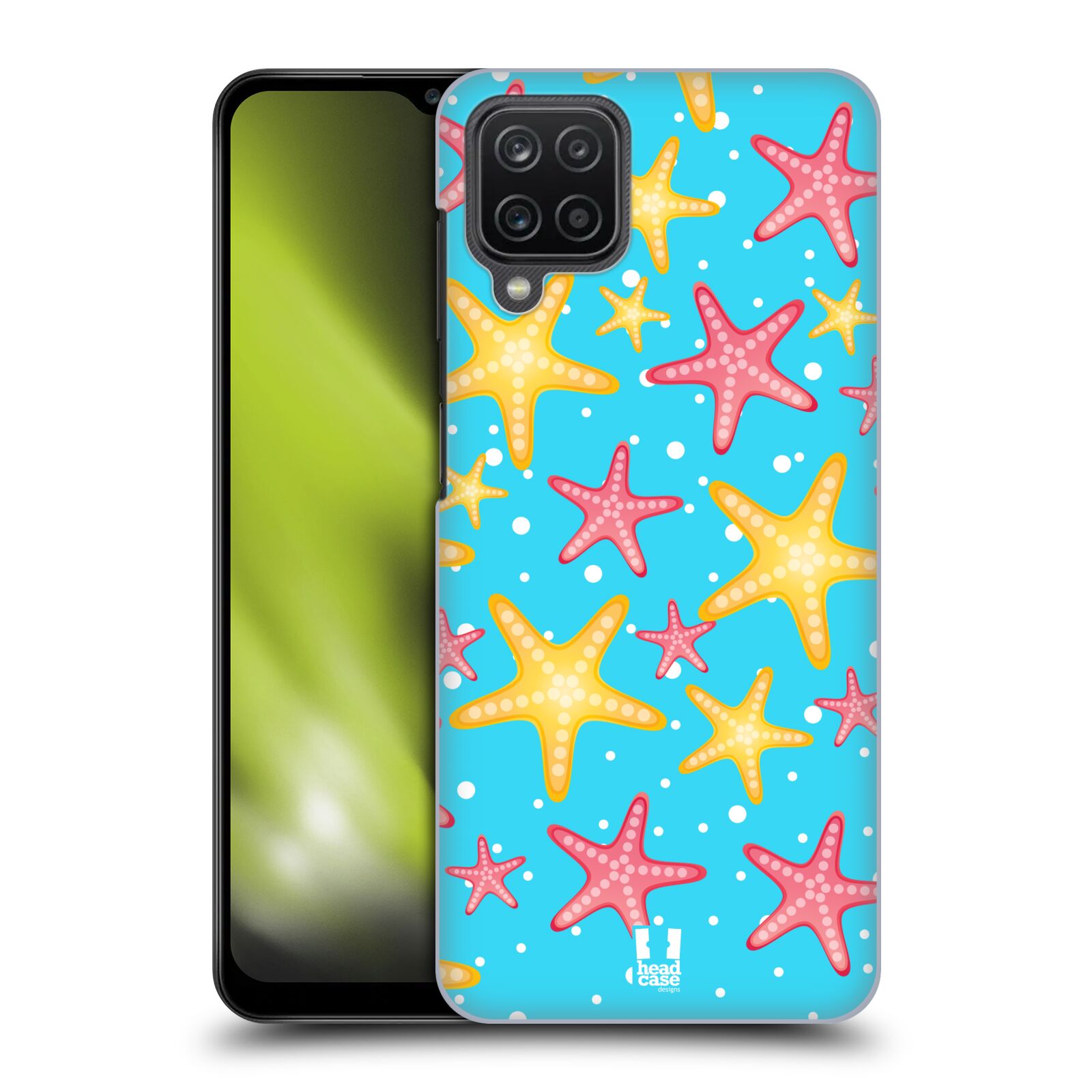 Zadní obal pro mobil Samsung Galaxy A12 - HEAD CASE - kreslený mořský vzor hvězda