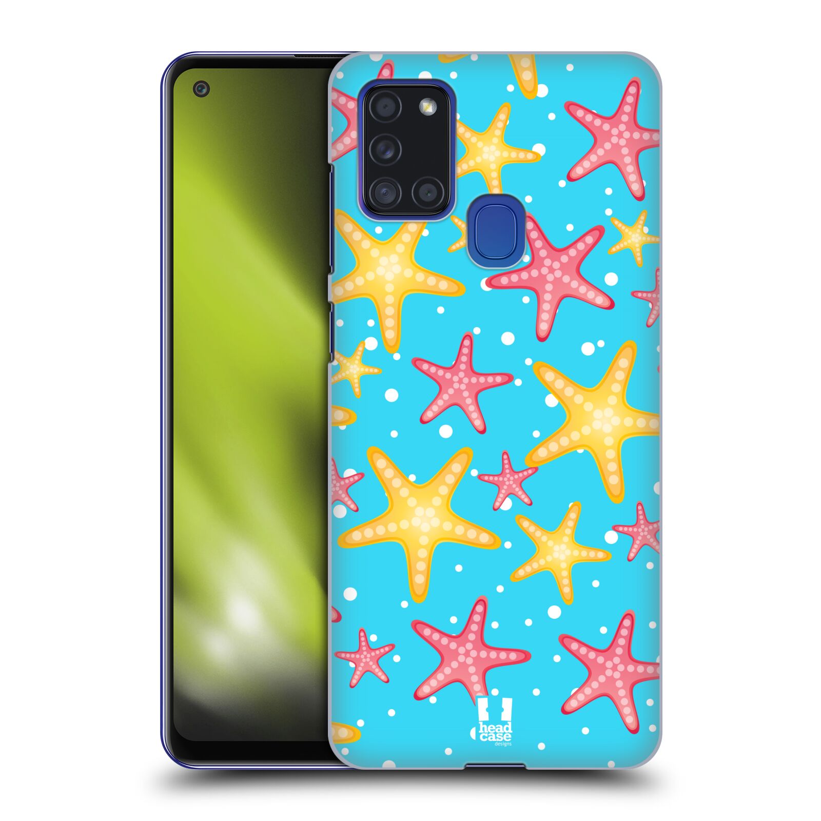 Zadní obal pro mobil Samsung Galaxy A21s - HEAD CASE - kreslený mořský vzor hvězda