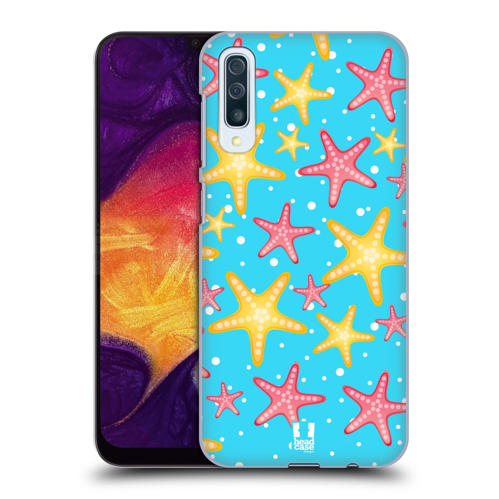 Zadní obal pro mobil Samsung Galaxy A50 / A30s - HEAD CASE - kreslený mořský vzor hvězda