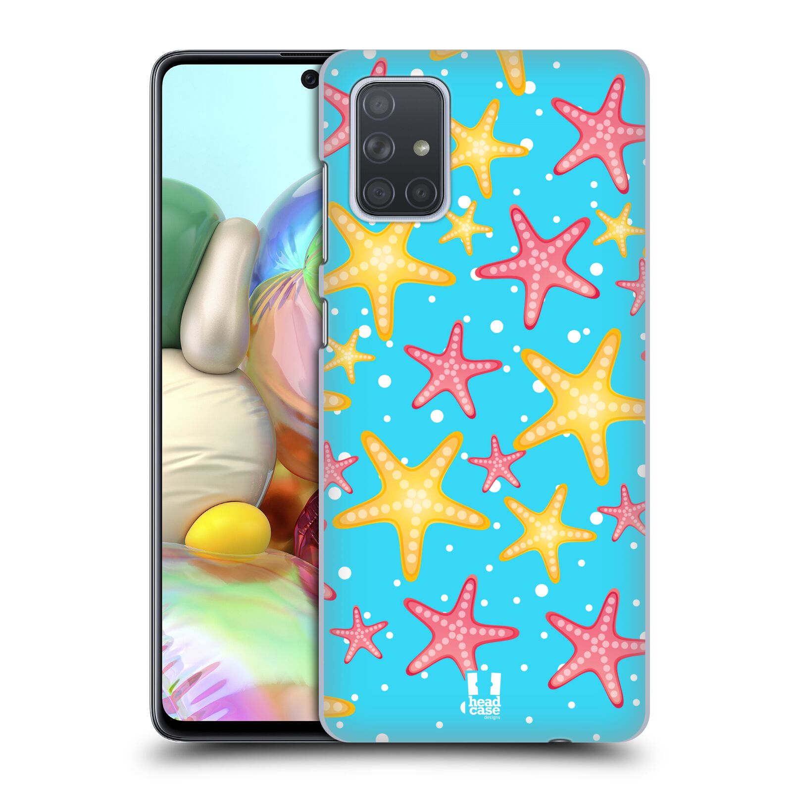 Zadní obal pro mobil Samsung Galaxy A71 - HEAD CASE - kreslený mořský vzor hvězda