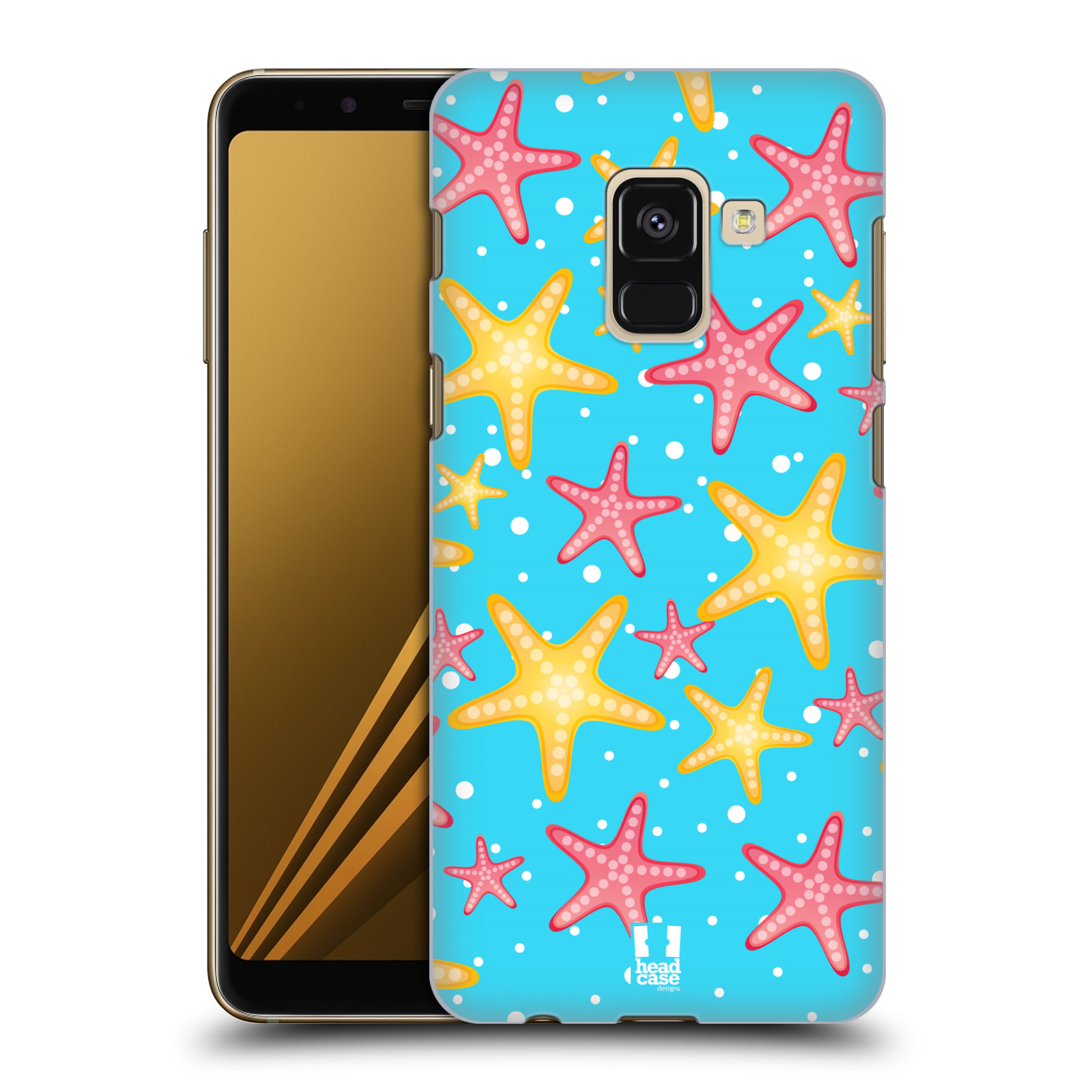Zadní obal pro mobil Samsung Galaxy A8+ - HEAD CASE - kreslený mořský vzor hvězda