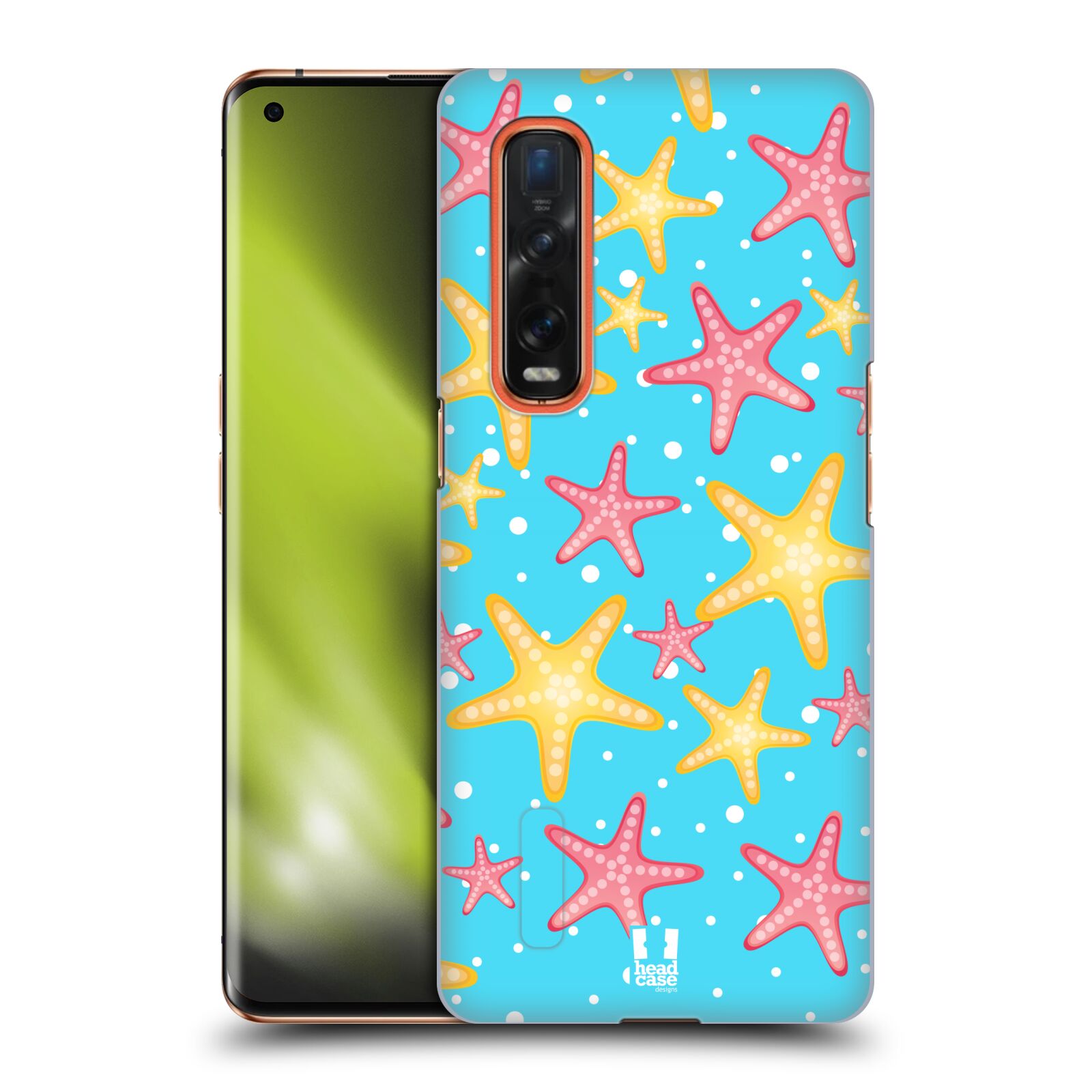 Zadní obal pro mobil Oppo Find X2 PRO - HEAD CASE - kreslený mořský vzor hvězda