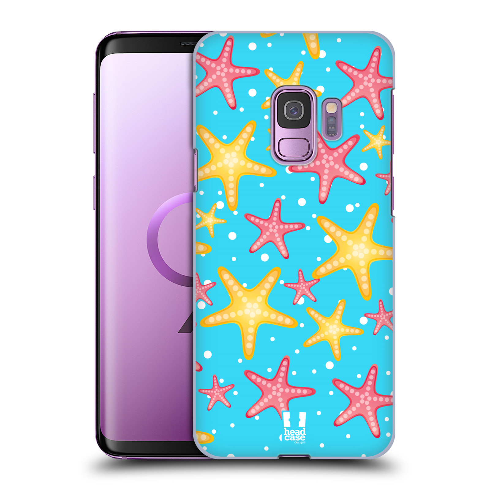 Zadní obal pro mobil Samsung Galaxy S9 - HEAD CASE - kreslený mořský vzor hvězda