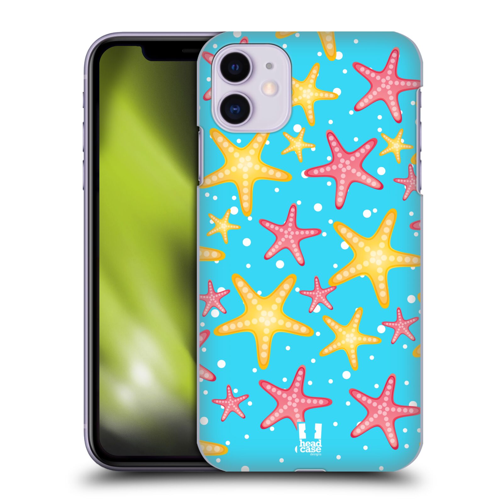 Zadní obal pro mobil Apple Iphone 11 - HEAD CASE - kreslený mořský vzor hvězda
