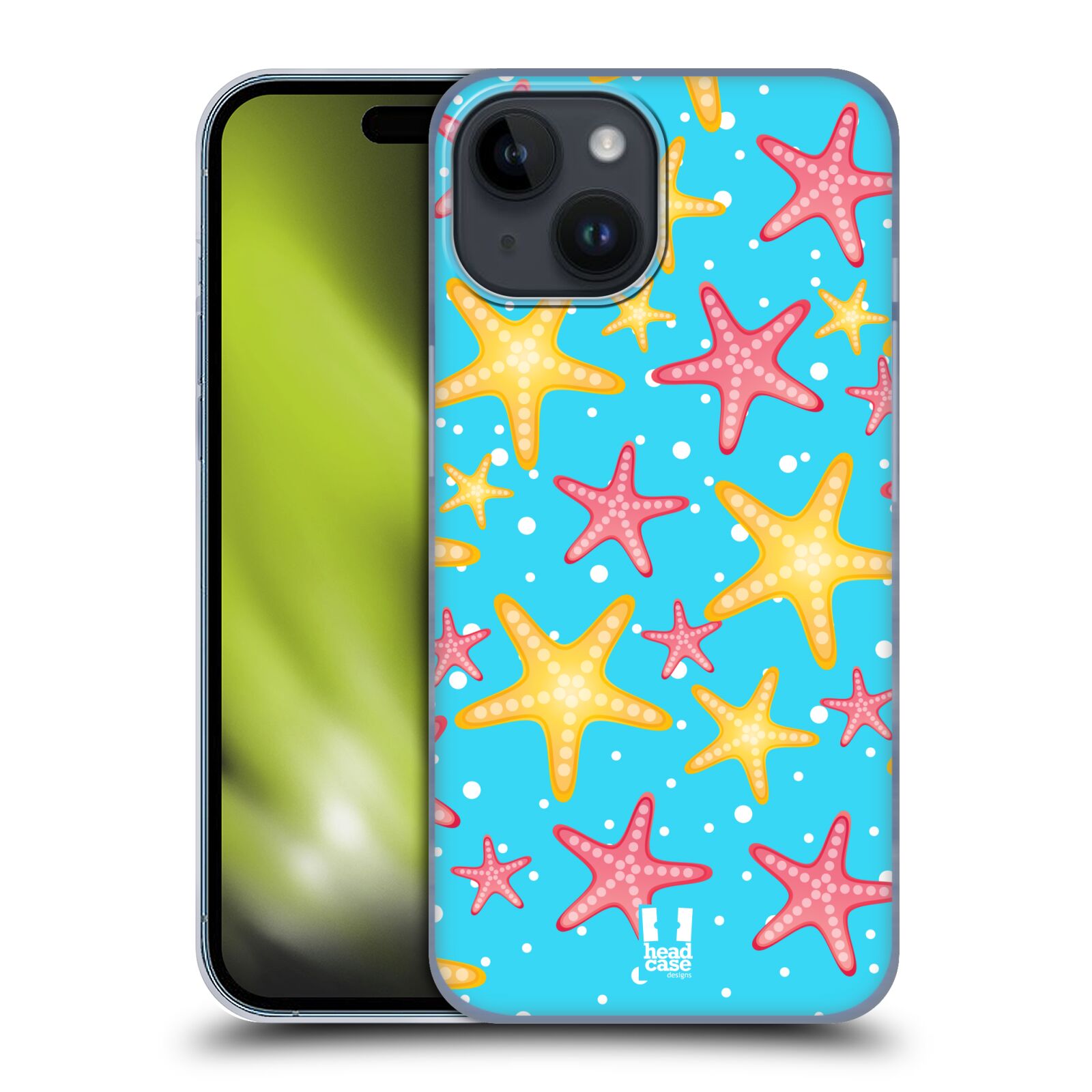 Plastový obal HEAD CASE na mobil Apple Iphone 15 vzor mořský živočich hvězda