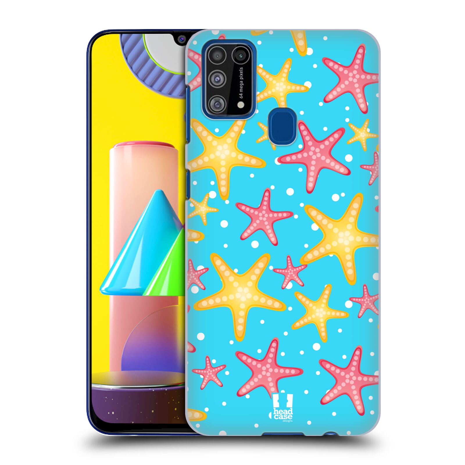 Zadní obal pro mobil Samsung Galaxy M31 - HEAD CASE - kreslený mořský vzor hvězda