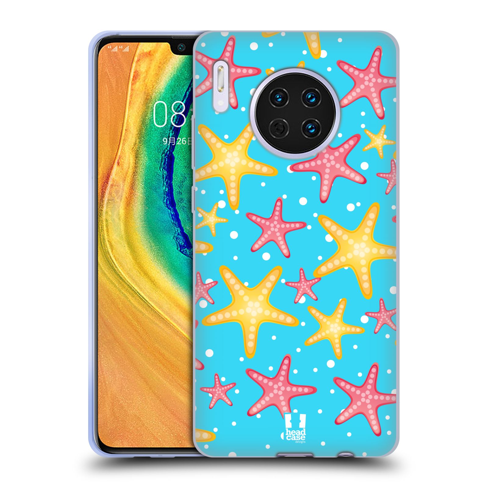 Zadní obal pro mobil Huawei Mate 30 - HEAD CASE - kreslený mořský vzor hvězda