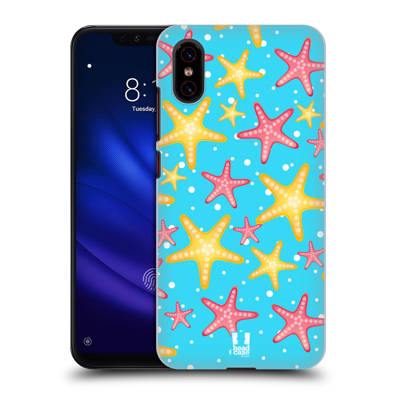 Zadní obal pro mobil Xiaomi Mi 8 PRO - HEAD CASE - kreslený mořský vzor hvězda