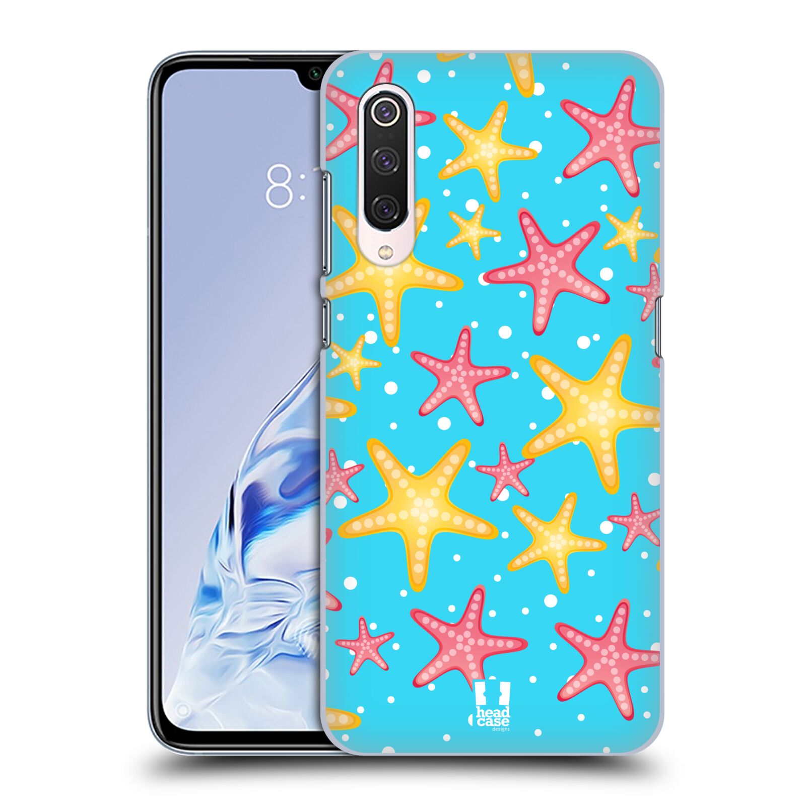 Zadní obal pro mobil Xiaomi Mi 9 PRO - HEAD CASE - kreslený mořský vzor hvězda