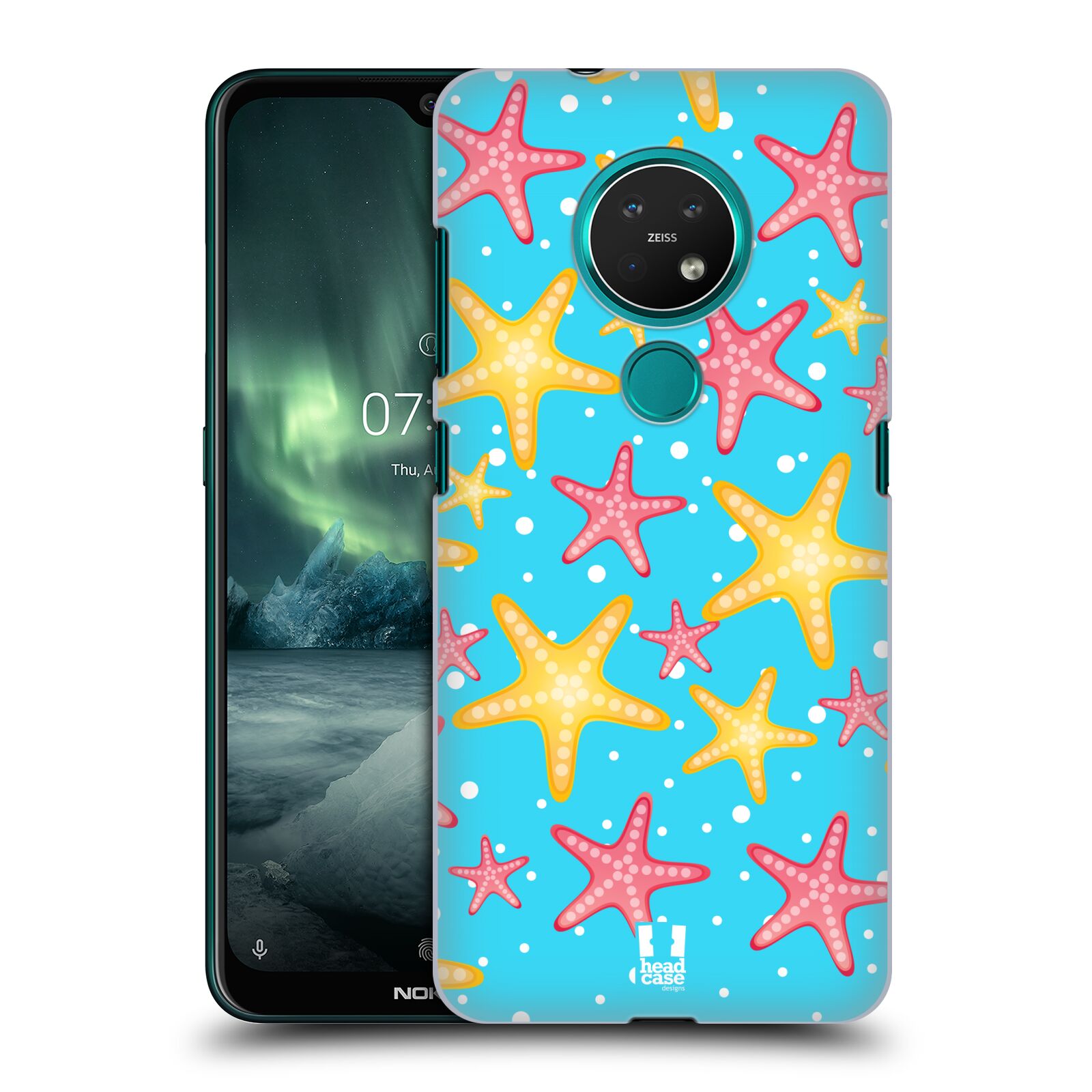 Pouzdro na mobil NOKIA 7.2 - HEAD CASE - vzor mořský živočich hvězda