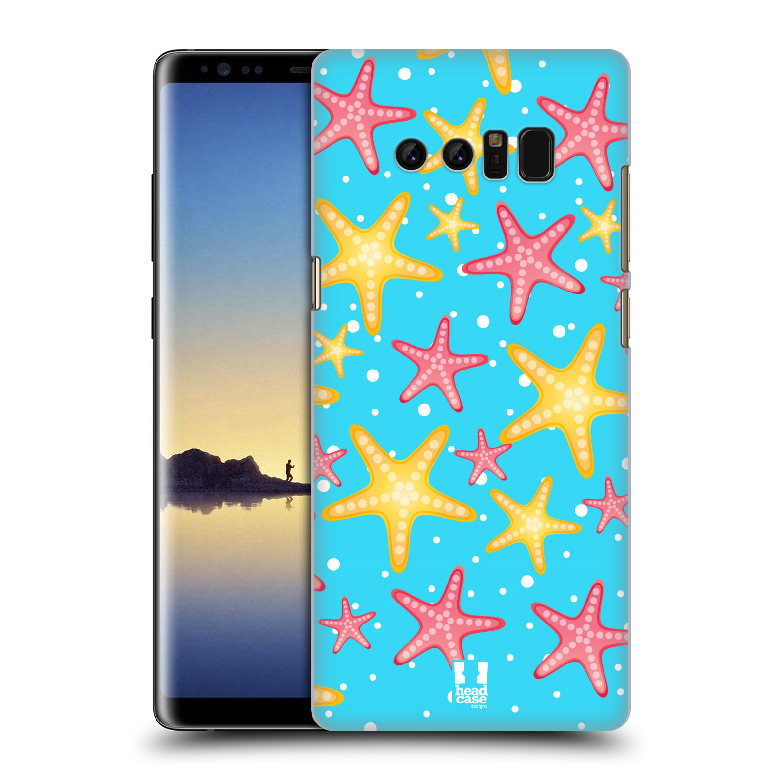 Zadní obal pro mobil Samsung Galaxy Note 8 - HEAD CASE - kreslený mořský vzor hvězda