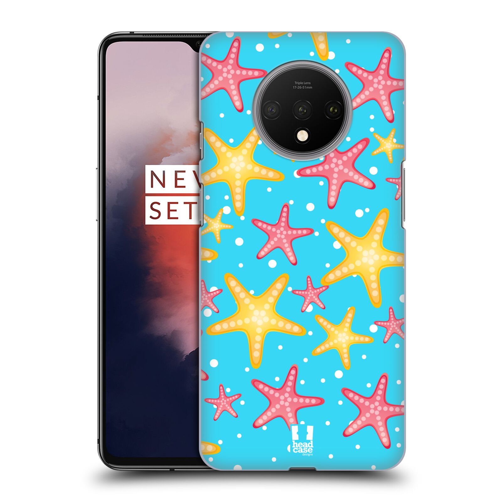 Zadní obal pro mobil OnePlus 7T - HEAD CASE - kreslený mořský vzor hvězda