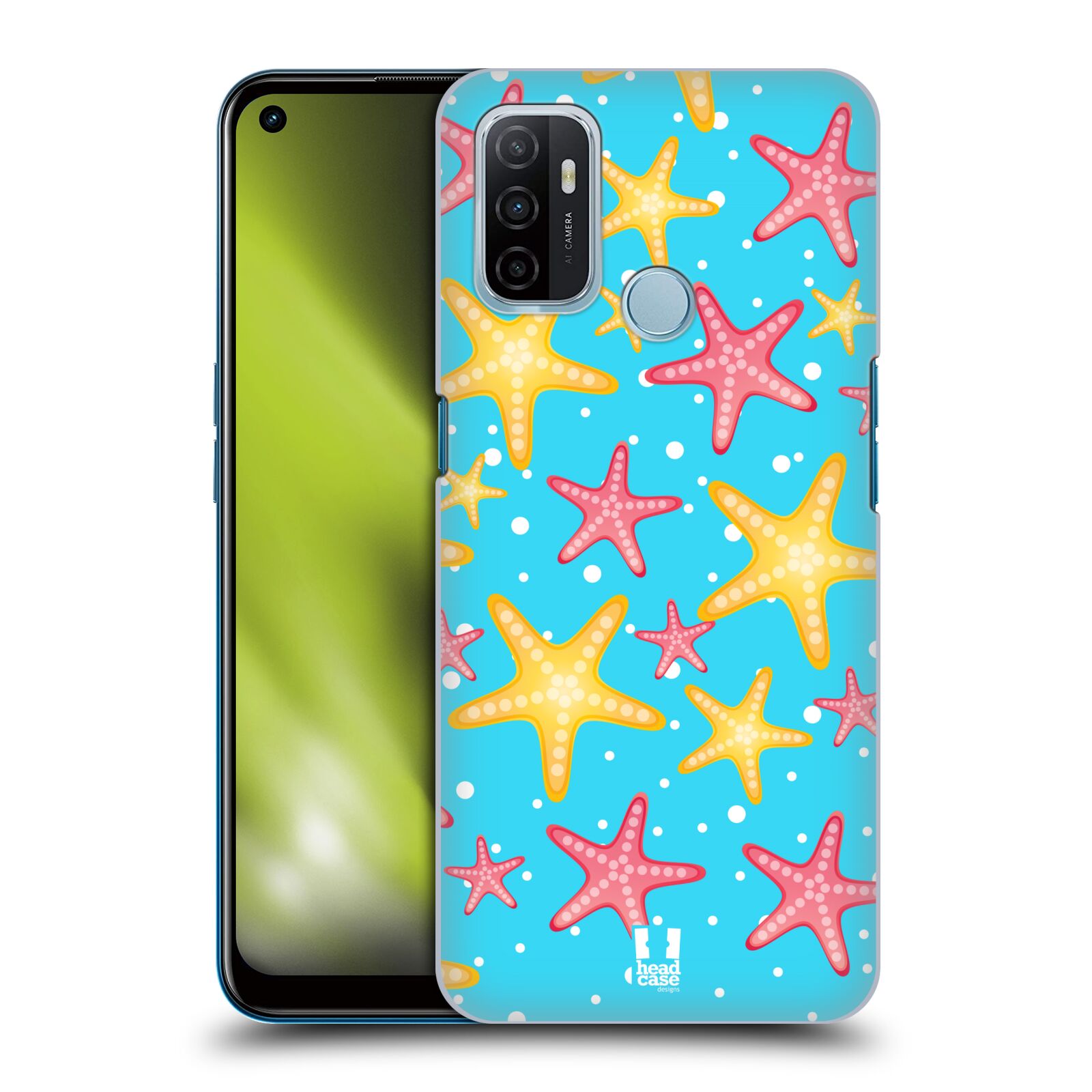 Zadní obal pro mobil Oppo A53 / A53s - HEAD CASE - kreslený mořský vzor hvězda