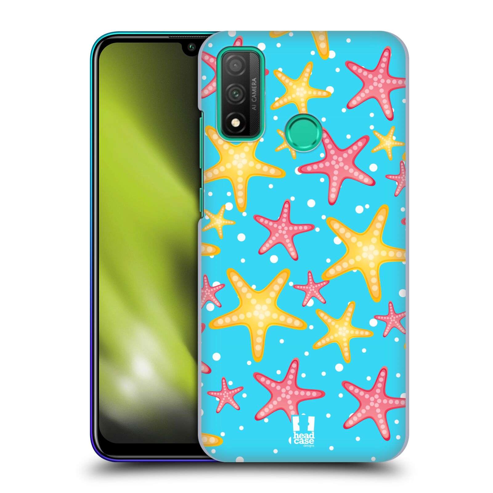 Zadní obal pro mobil Huawei P SMART 2020 - HEAD CASE - kreslený mořský vzor hvězda