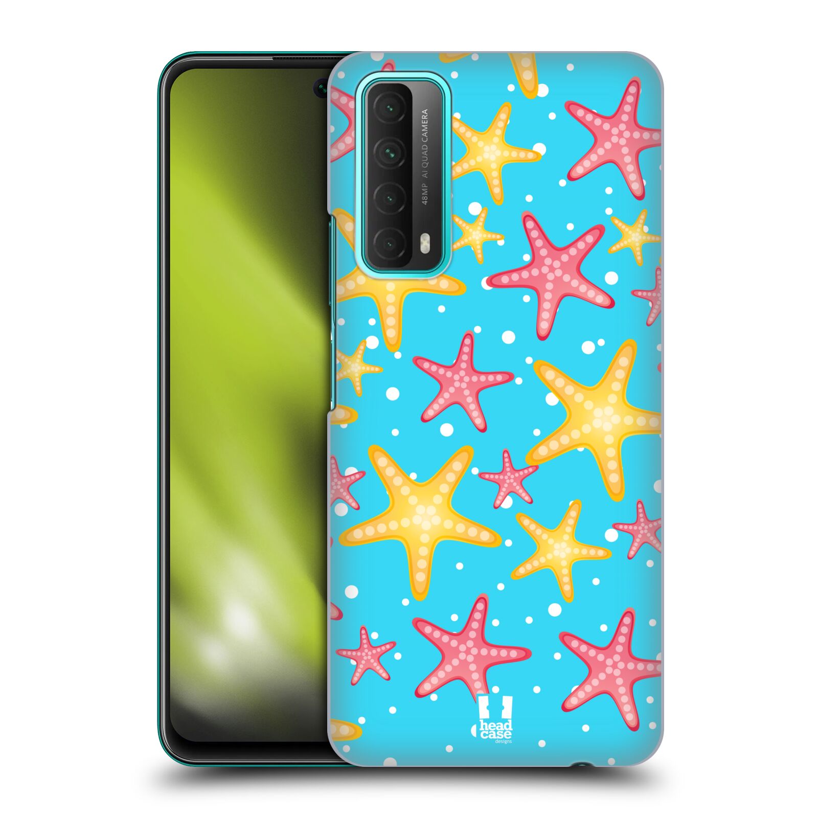 Zadní obal pro mobil Huawei P SMART 2021 - HEAD CASE - kreslený mořský vzor hvězda