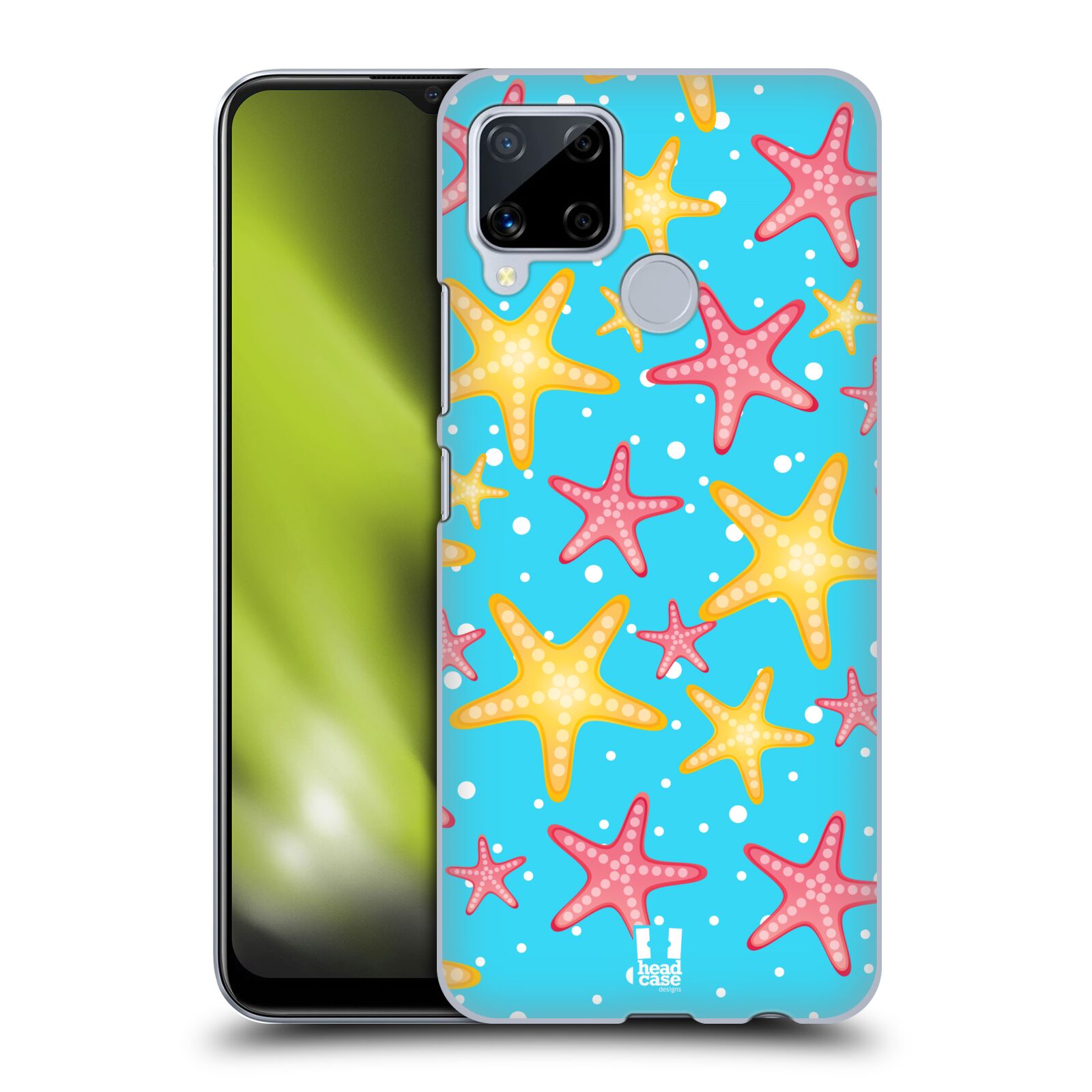 Zadní obal pro mobil Realme C15 - HEAD CASE - kreslený mořský vzor hvězda