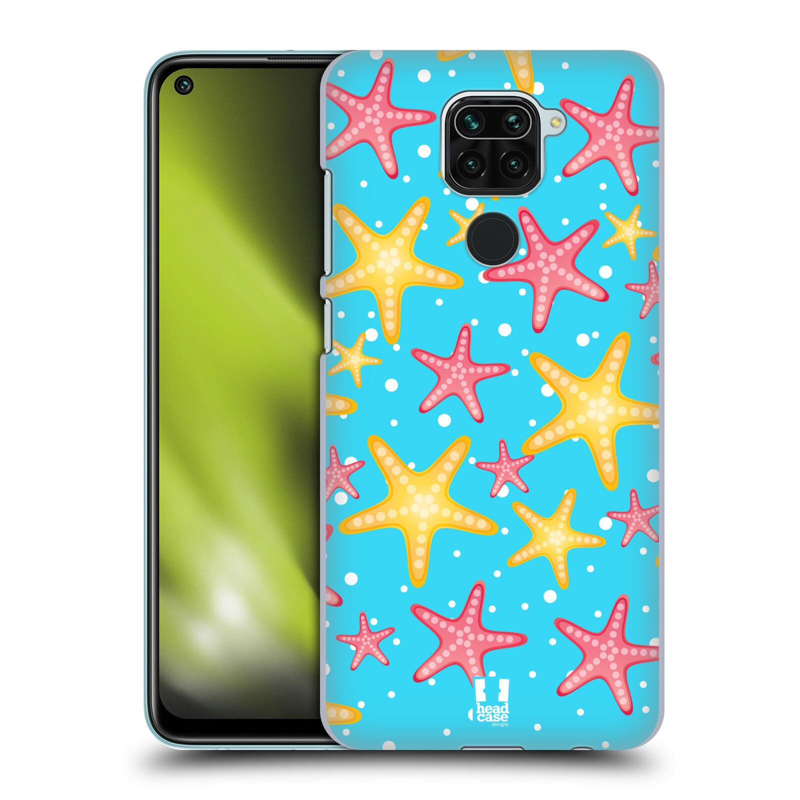 Zadní obal pro mobil Xiaomi Redmi Note 9 - HEAD CASE - kreslený mořský vzor hvězda