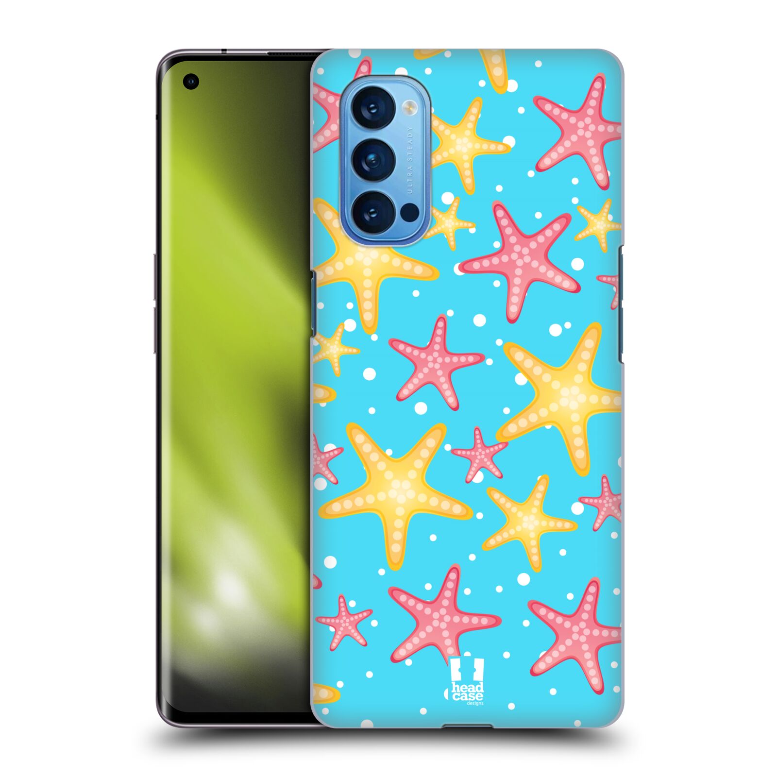 Zadní obal pro mobil Oppo Reno 4 PRO 5G - HEAD CASE - kreslený mořský vzor hvězda