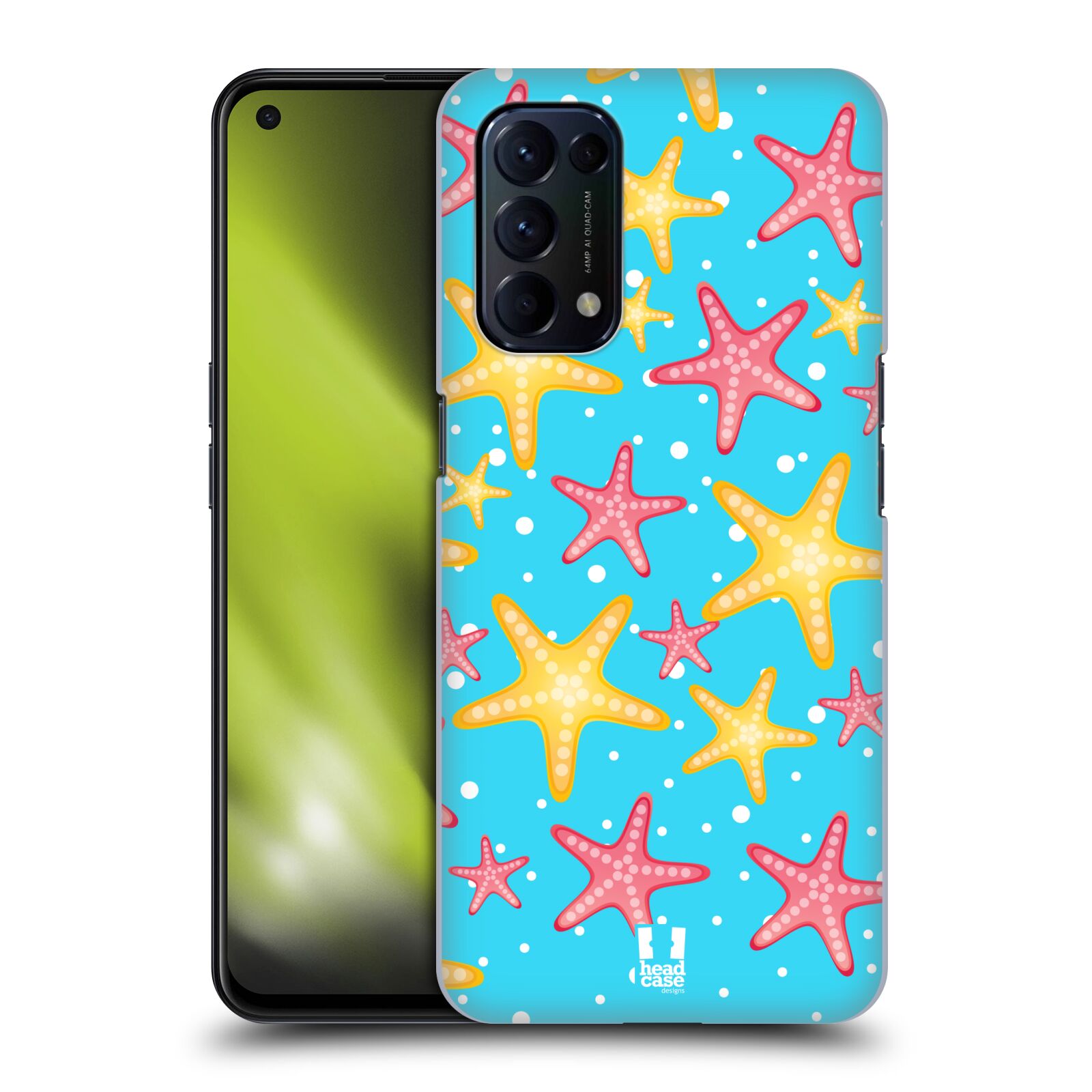 Zadní obal pro mobil Oppo Reno 5 (5G) - HEAD CASE - kreslený mořský vzor hvězda
