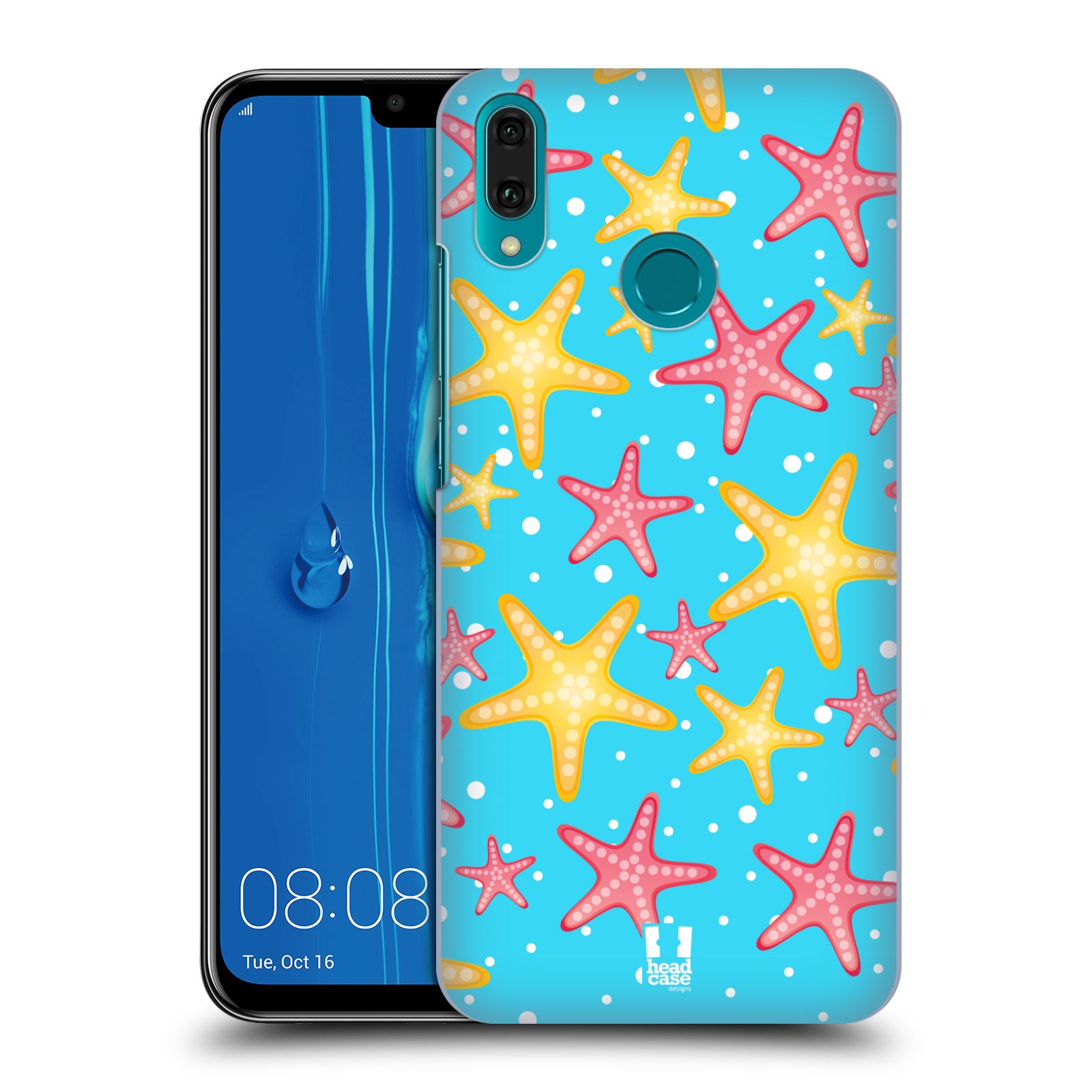 Pouzdro na mobil Huawei Y9 2019 - HEAD CASE - vzor mořský živočich hvězda