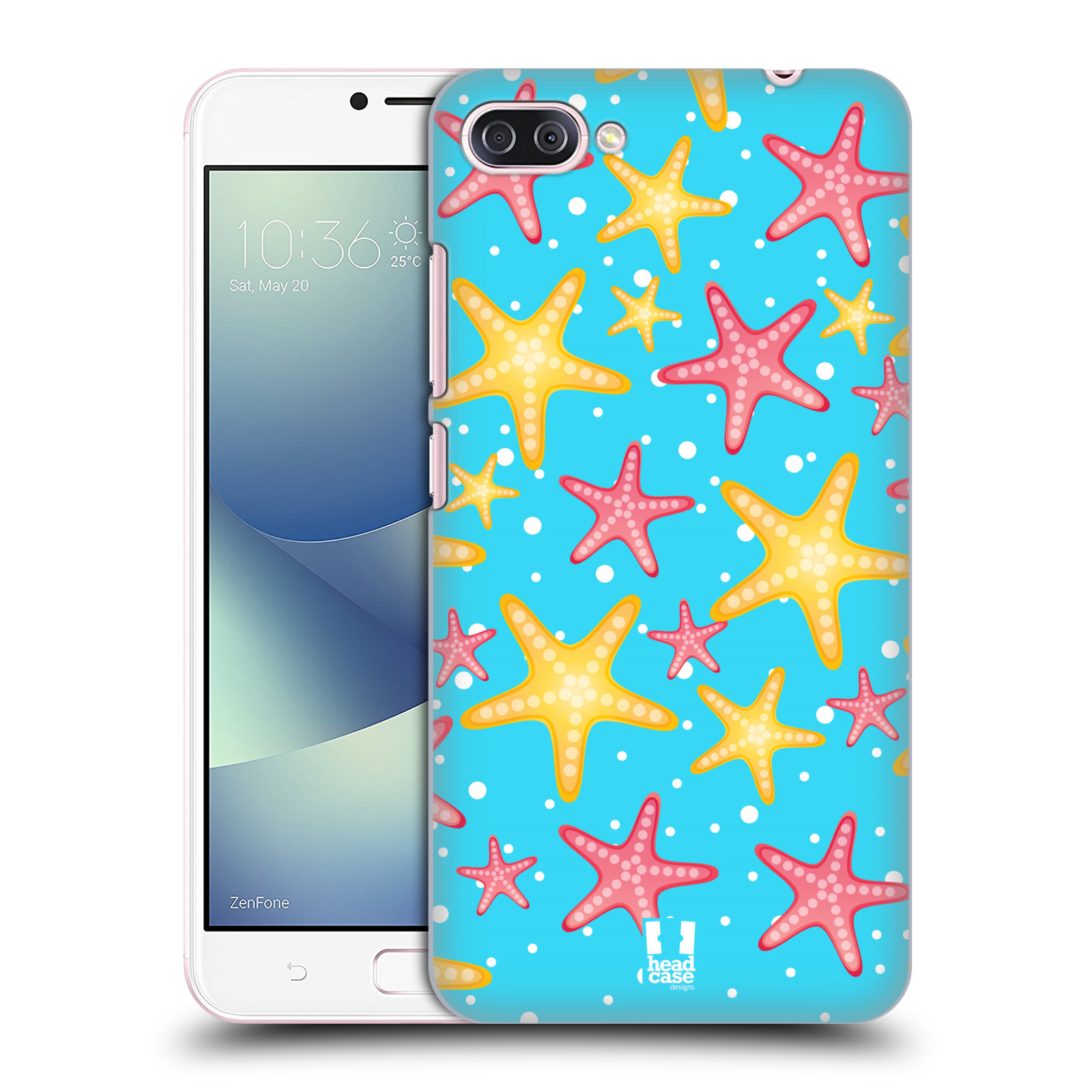 Zadní obal pro mobil Asus Zenfone 4 MAX / 4 MAX PRO (ZC554KL) - HEAD CASE - kreslený mořský vzor hvězda