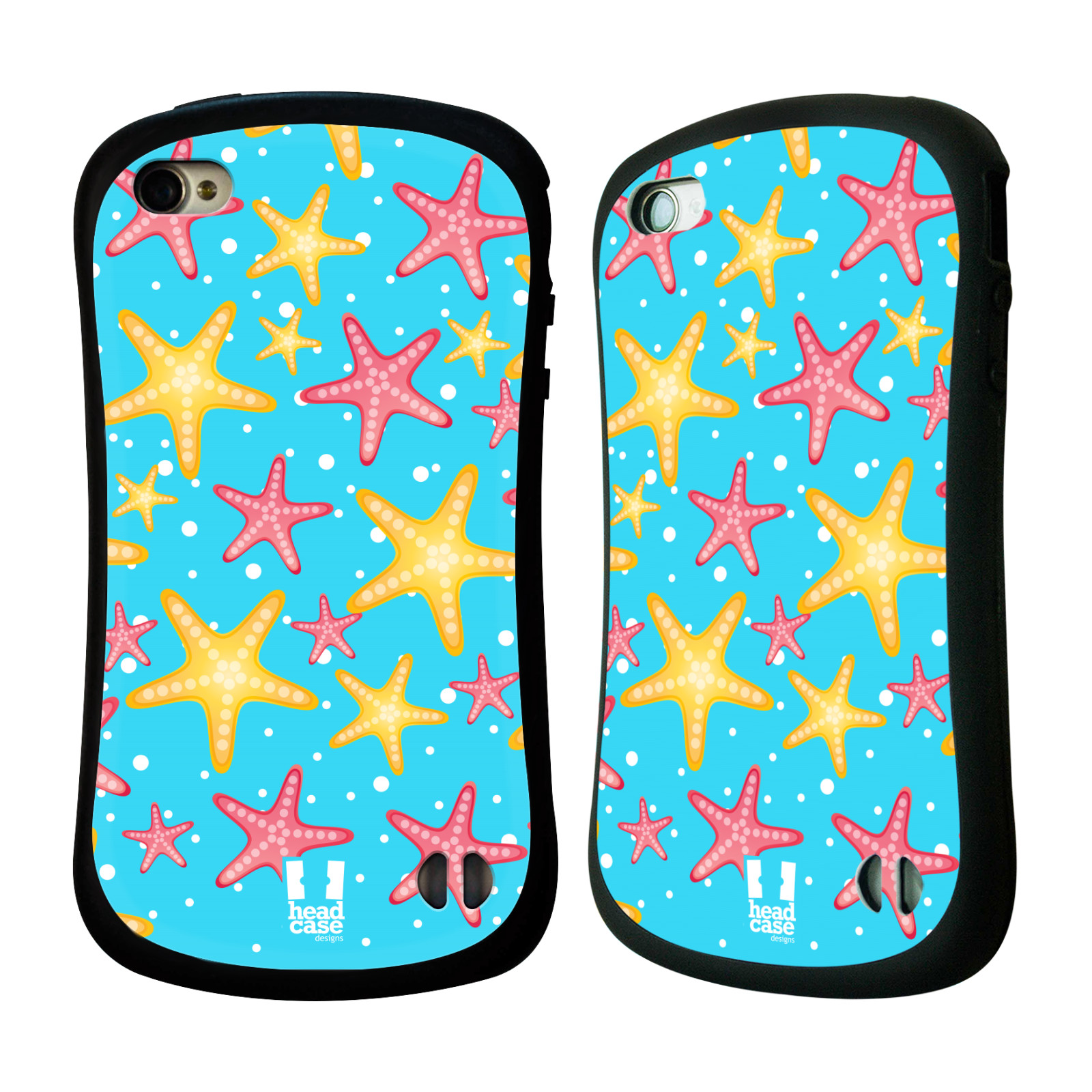 HEAD CASE silikon/plast odolný obal na mobil Apple Iphone 4/4S vzor mořský živočich hvězda