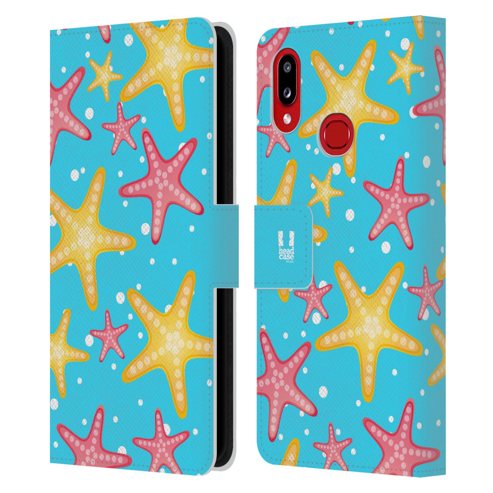 HEAD CASE Pouzdro pro mobil Samsung Galaxy A10s - Mořský vzor - barevné hvězdy