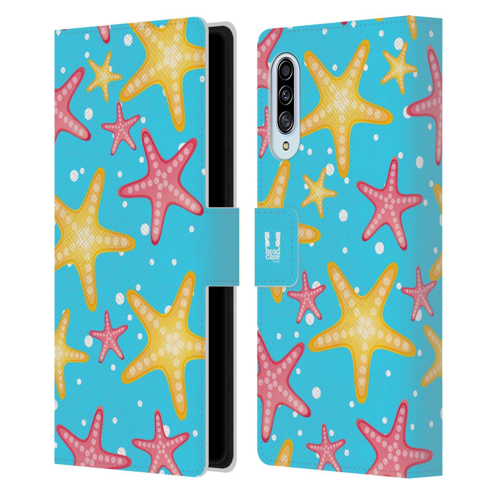 Pouzdro pro mobil Samsung Galaxy A90 5G  - Mořský vzor - barevné hvězdy