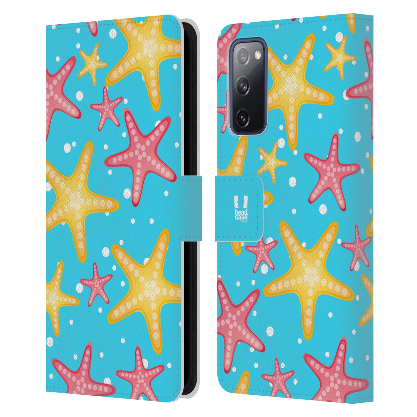 Pouzdro pro mobil Samsung Galaxy S20 FE / S20 FE 5G  - Mořský vzor - barevné hvězdy