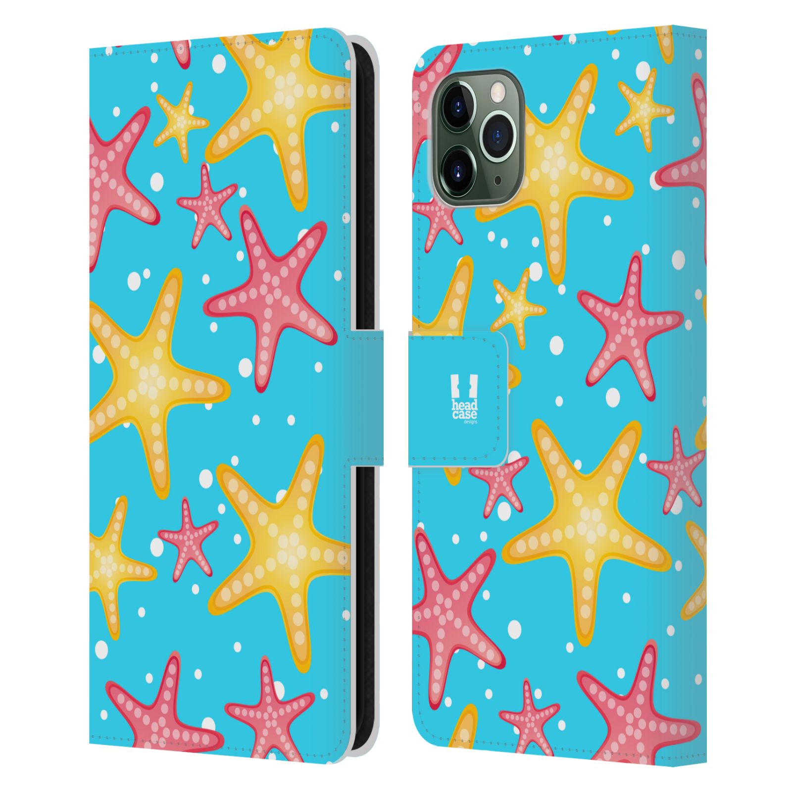 Pouzdro pro mobil Apple Iphone 11 Pro Max - Mořský vzor - barevné hvězdy