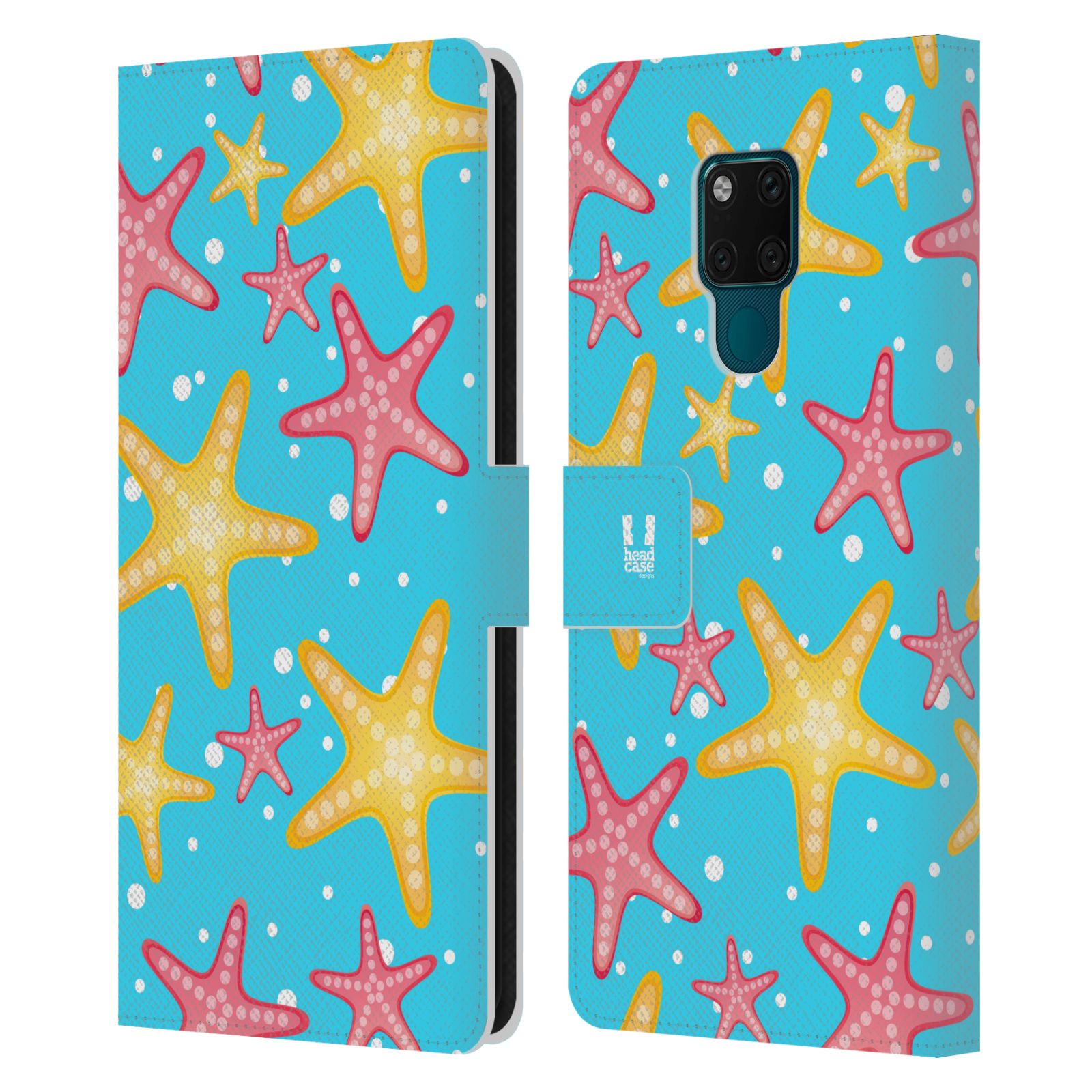Pouzdro pro mobil Huawei Mate 20X 5G - Mořský vzor - barevné hvězdy