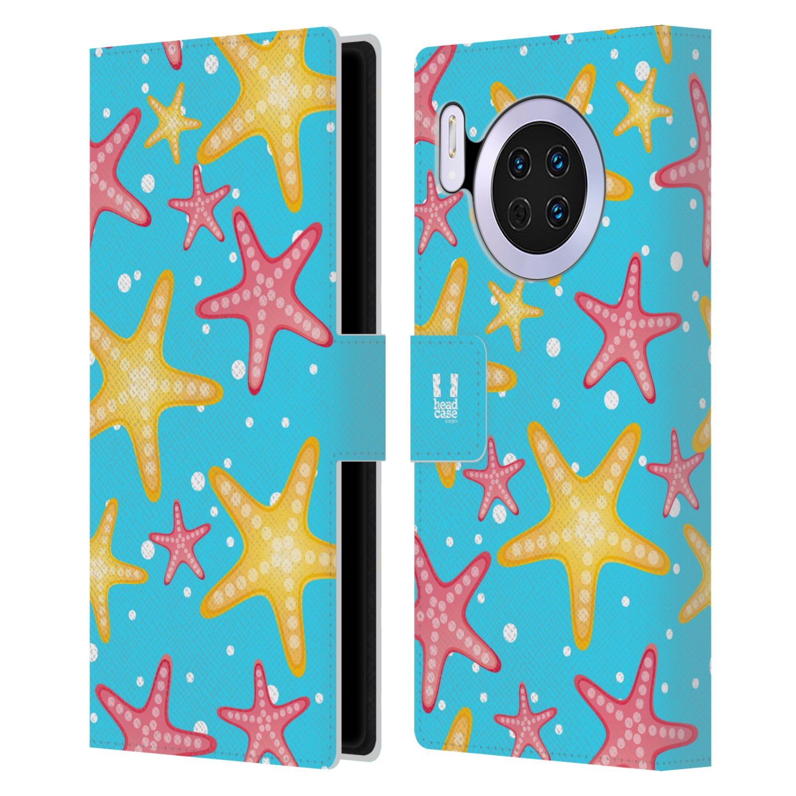 Pouzdro pro mobil Huawei Mate 30 - Mořský vzor - barevné hvězdy