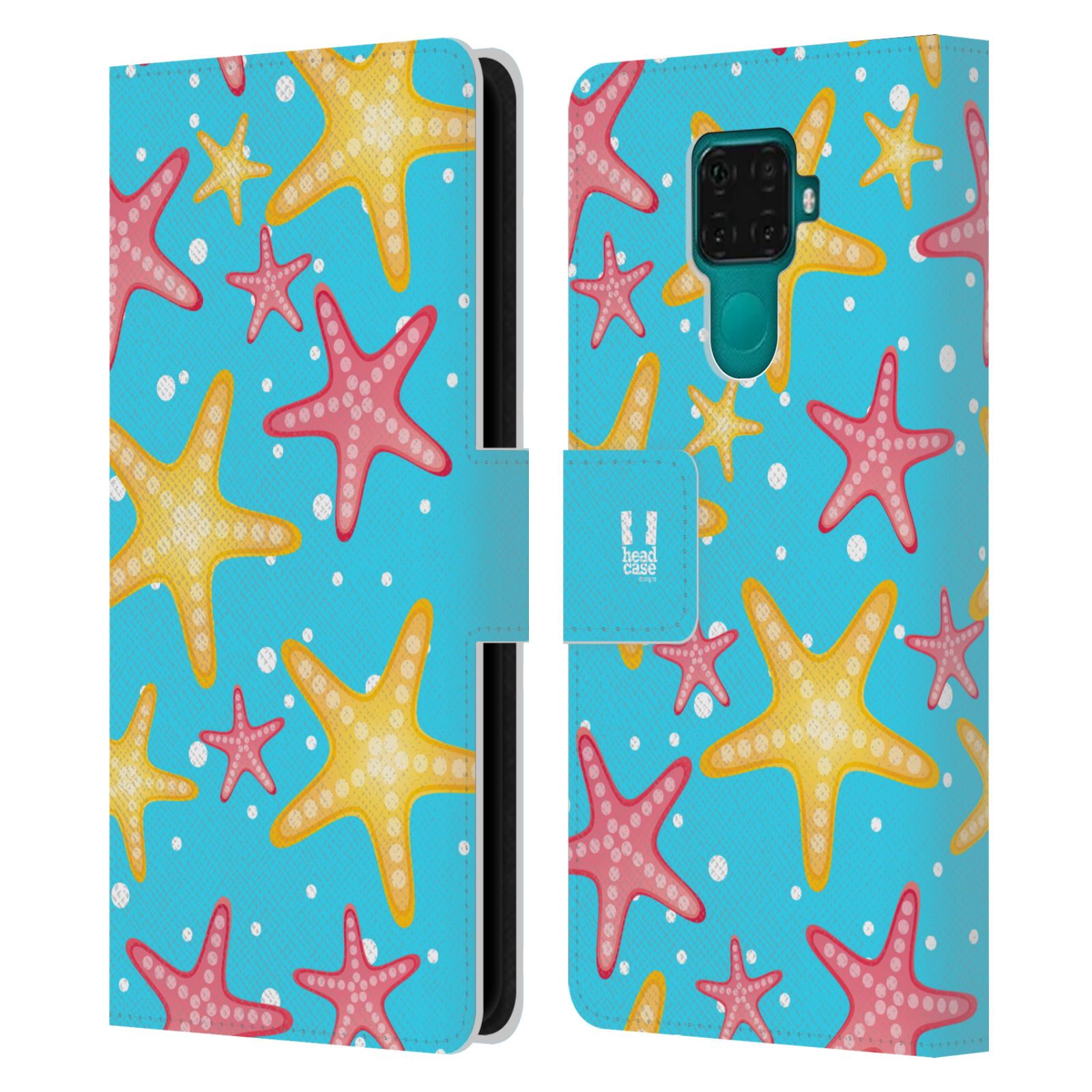 Pouzdro pro mobil Huawei Mate 30 LITE - Mořský vzor - barevné hvězdy