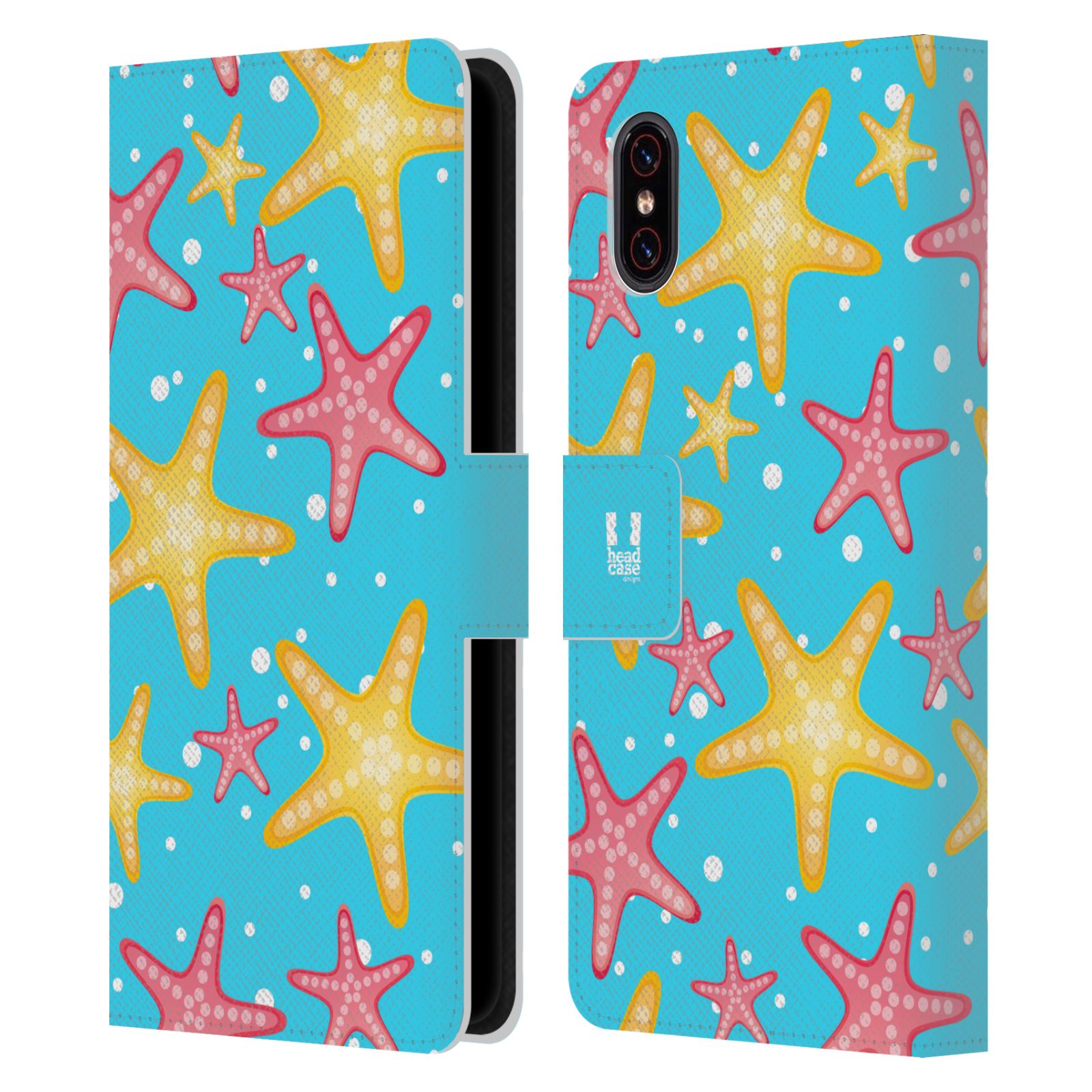 Pouzdro pro mobil Xiaomi Mi 8 PRO  - Mořský vzor - barevné hvězdy
