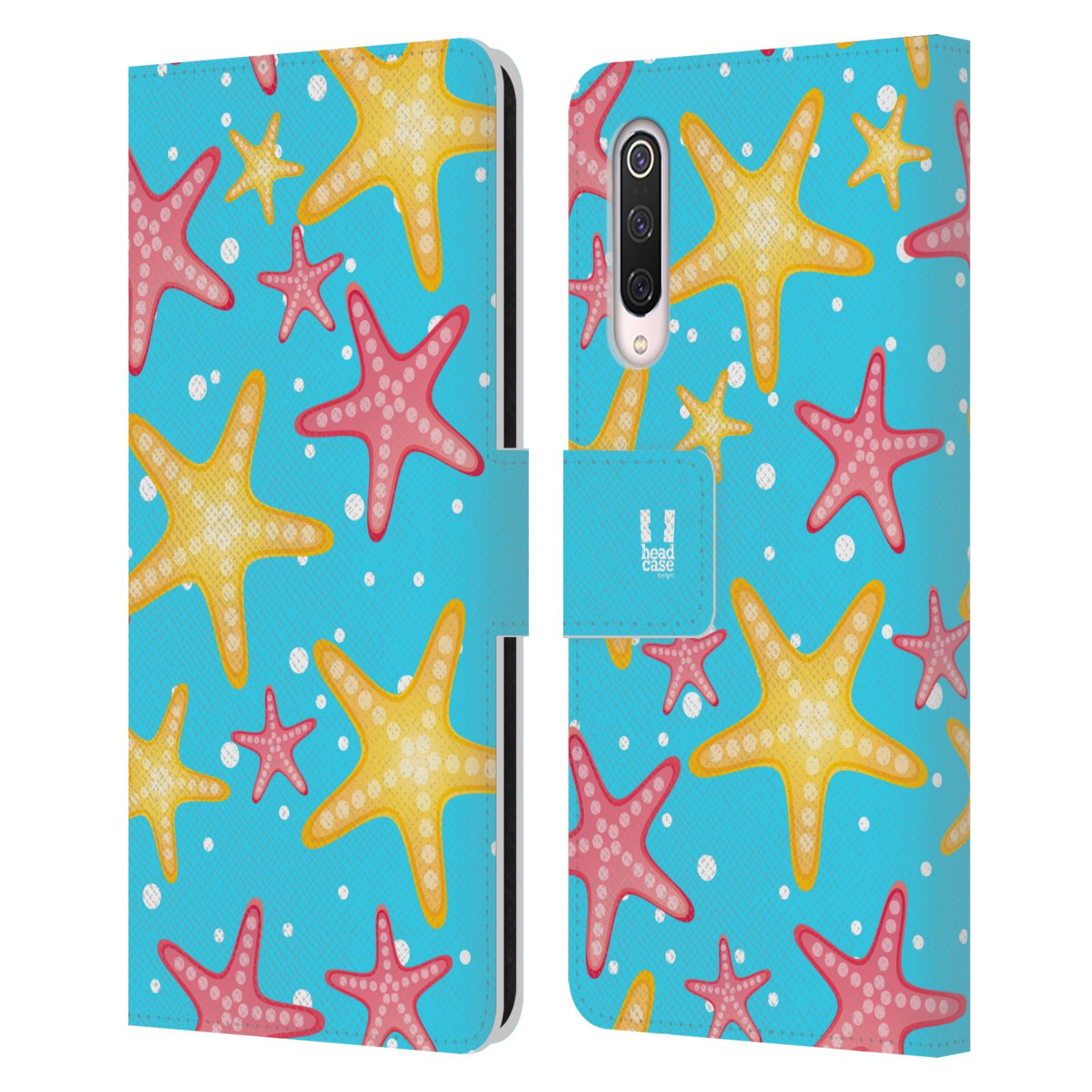 Pouzdro pro mobil Xiaomi Mi 9 PRO  - Mořský vzor - barevné hvězdy