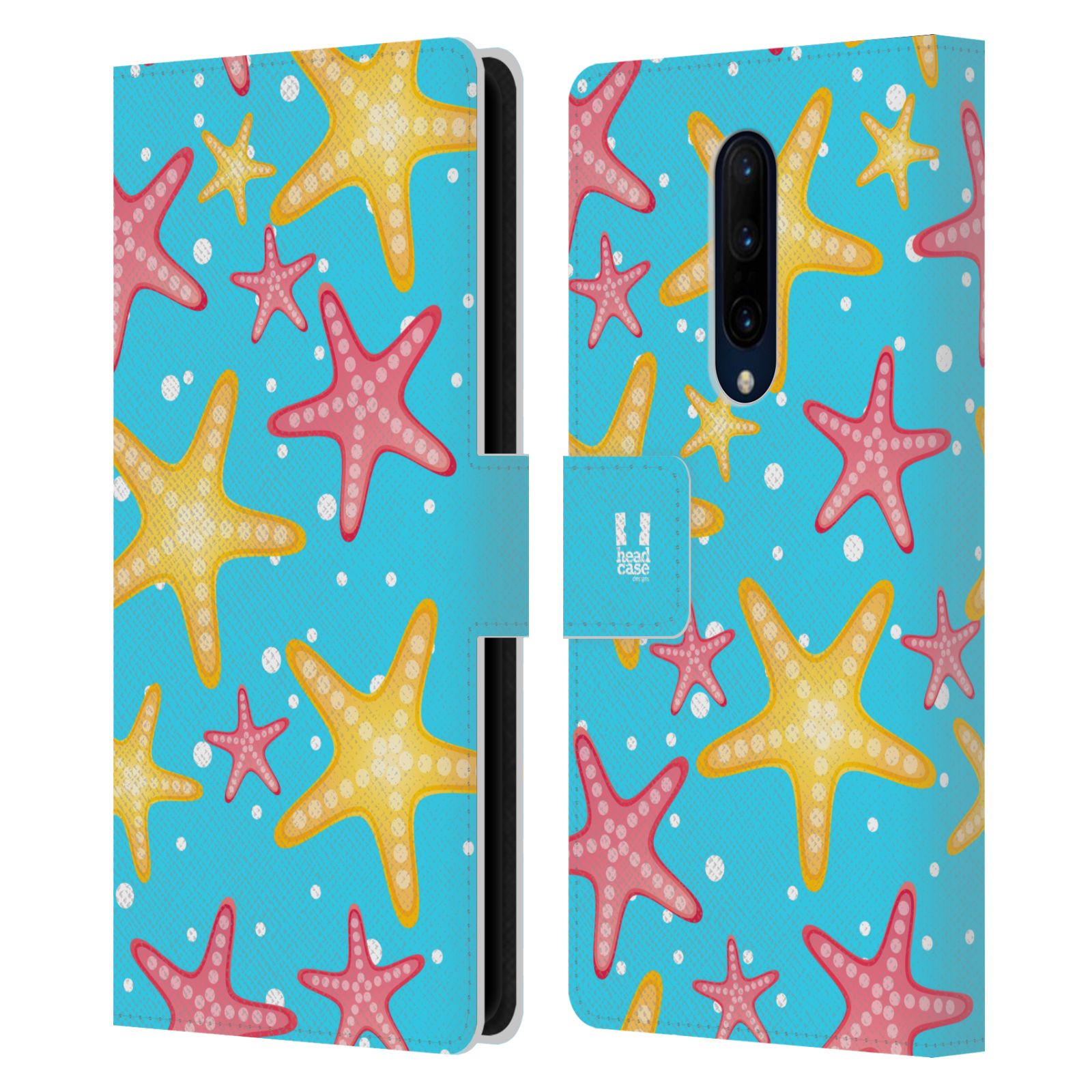 Pouzdro pro mobil OnePlus 7 PRO  - Mořský vzor - barevné hvězdy