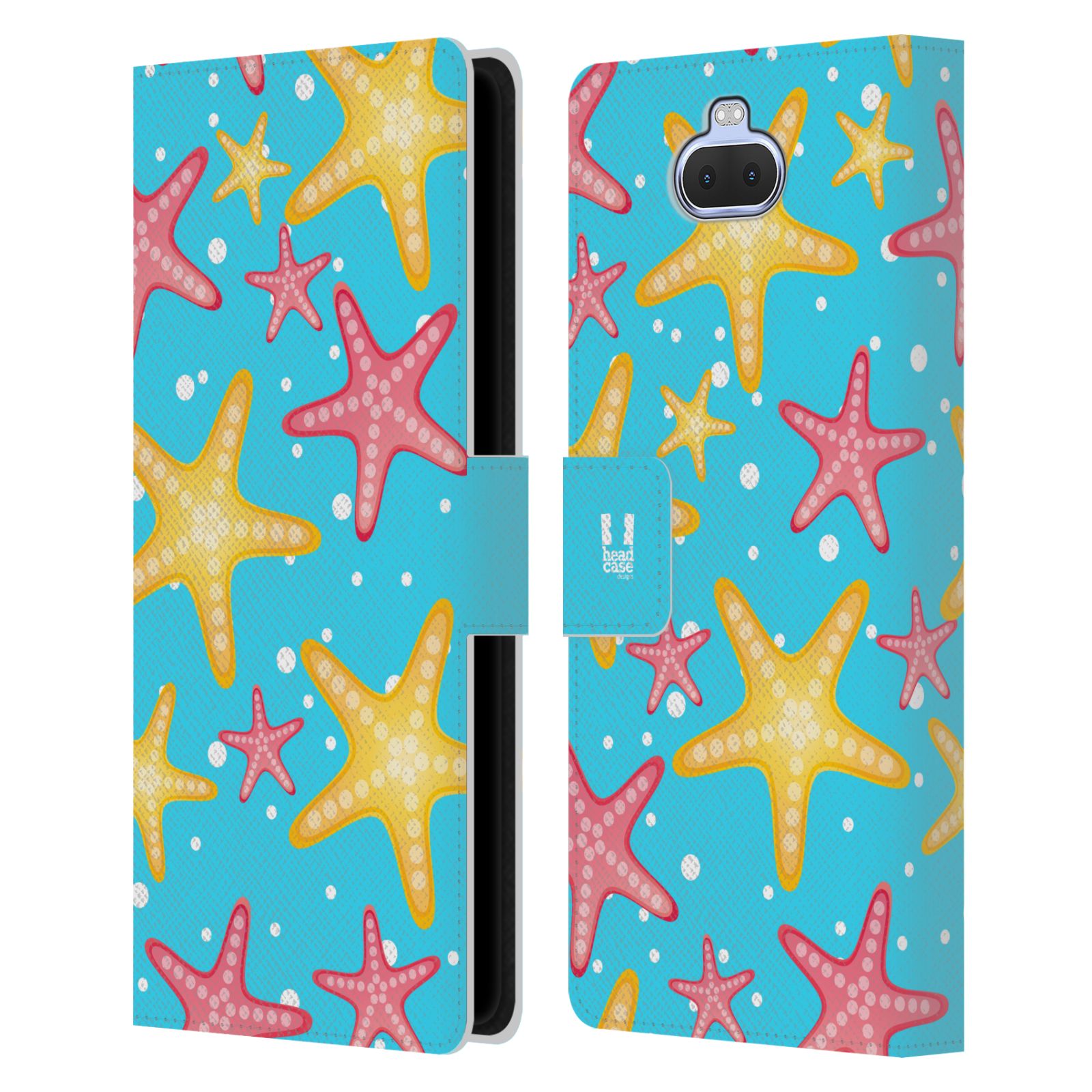 Pouzdro pro mobil Sony Xperia 10 ULTRA / Xperia XA3 ULTRA  - Mořský vzor - barevné hvězdy