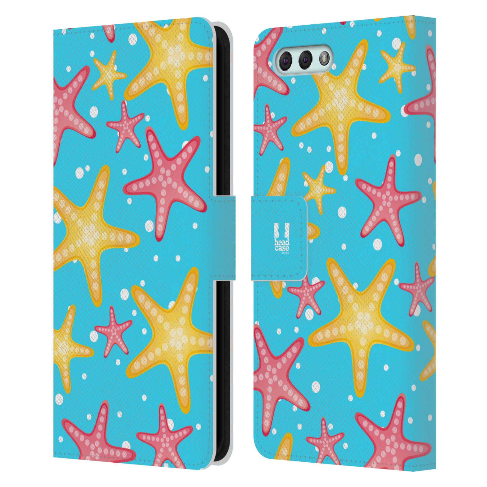 Pouzdro pro mobil Asus Zenfone 4 ZE554KL  - Mořský vzor - barevné hvězdy