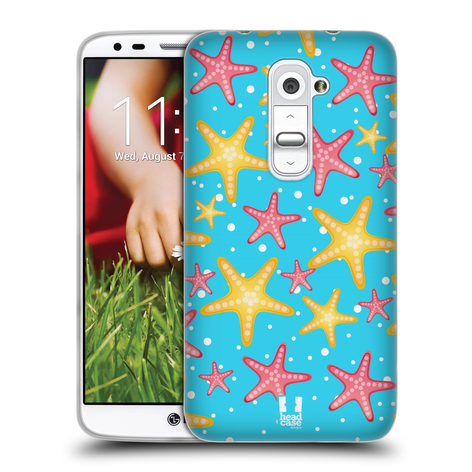 HEAD CASE silikonový obal na mobil LG G2 vzor mořský živočich hvězda