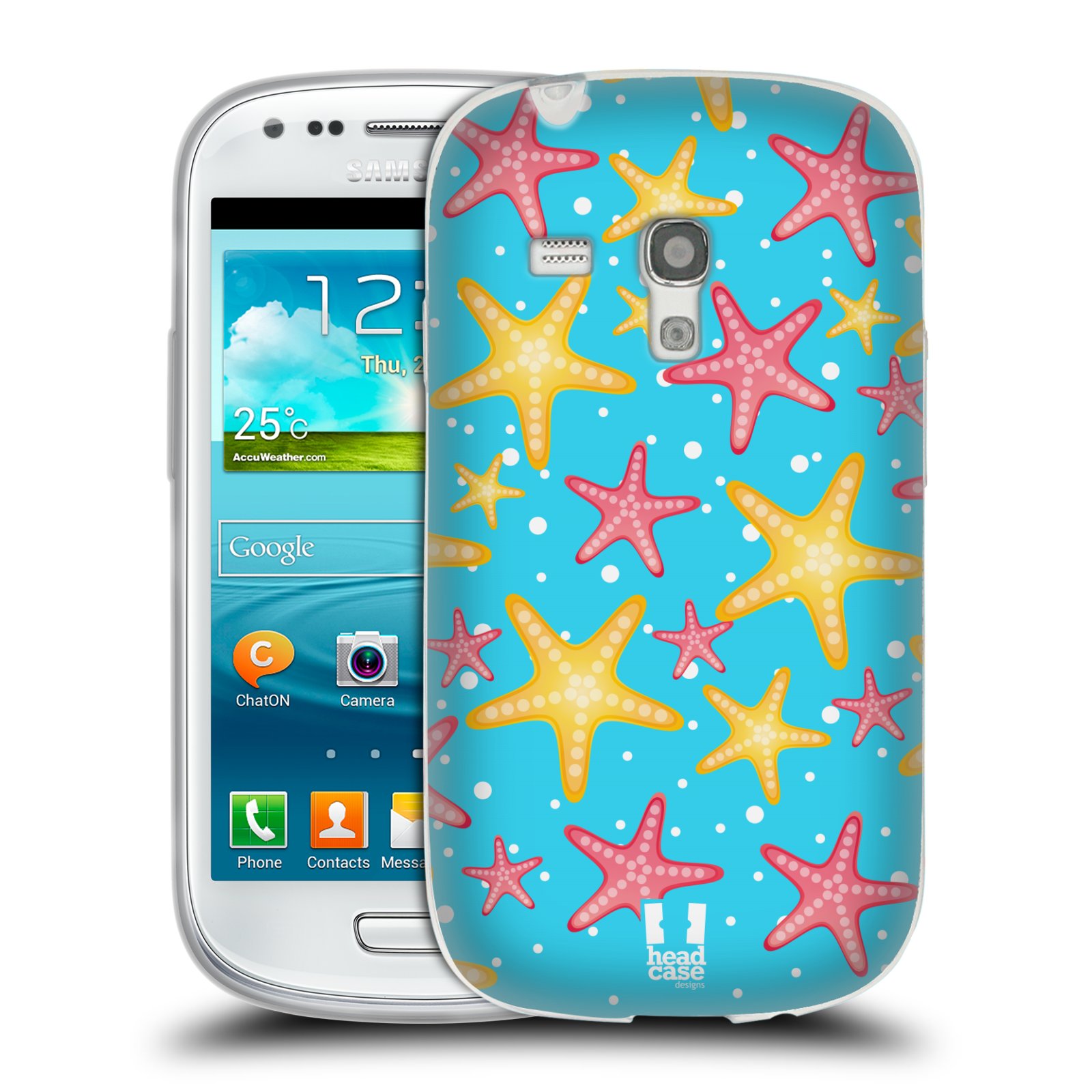 HEAD CASE silikonový obal na mobil Samsung Galaxy S3 MINI i8190 vzor mořský živočich hvězda