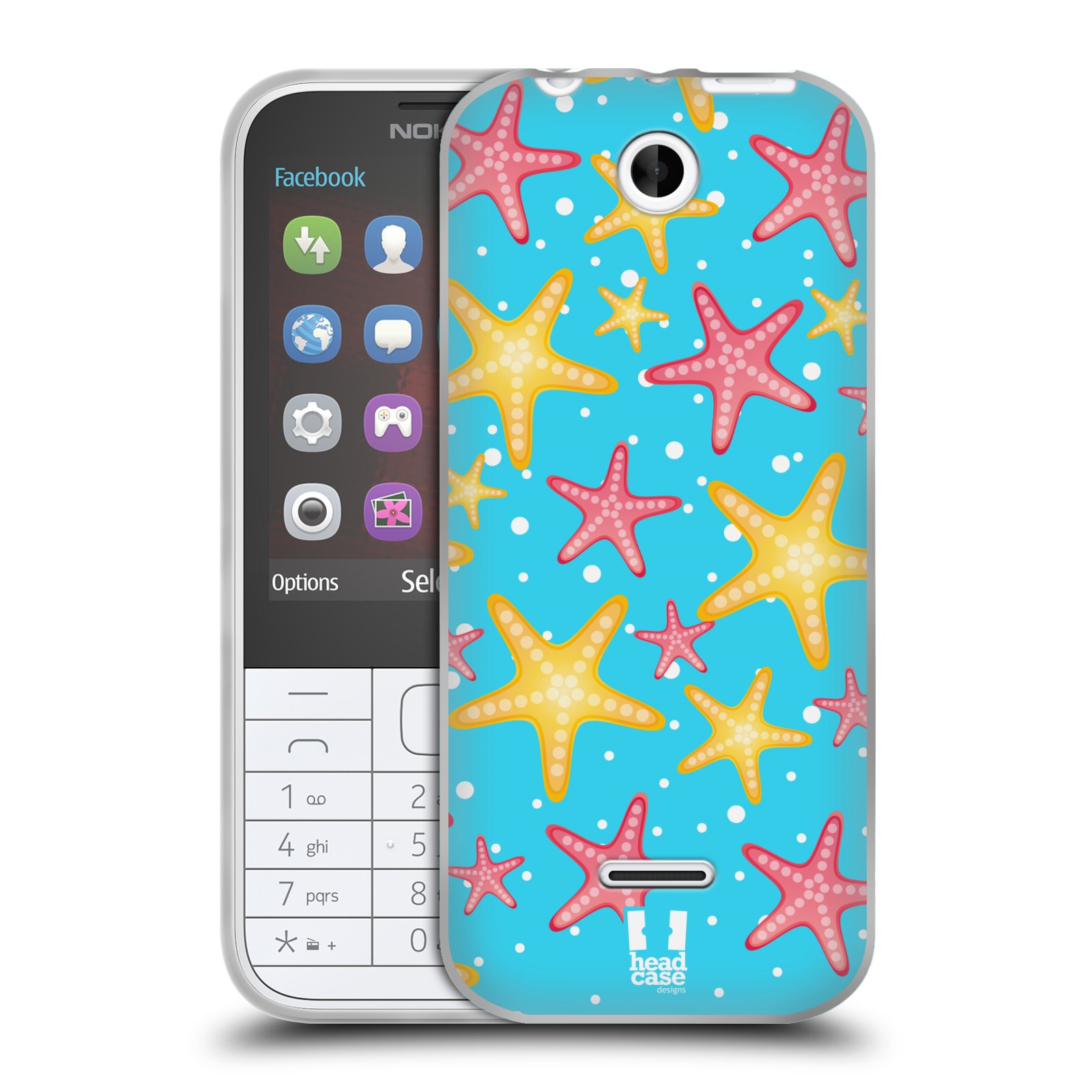 HEAD CASE silikonový obal na mobil NOKIA 225 / NOKIA 225 DUAL SIM vzor mořský živočich hvězda
