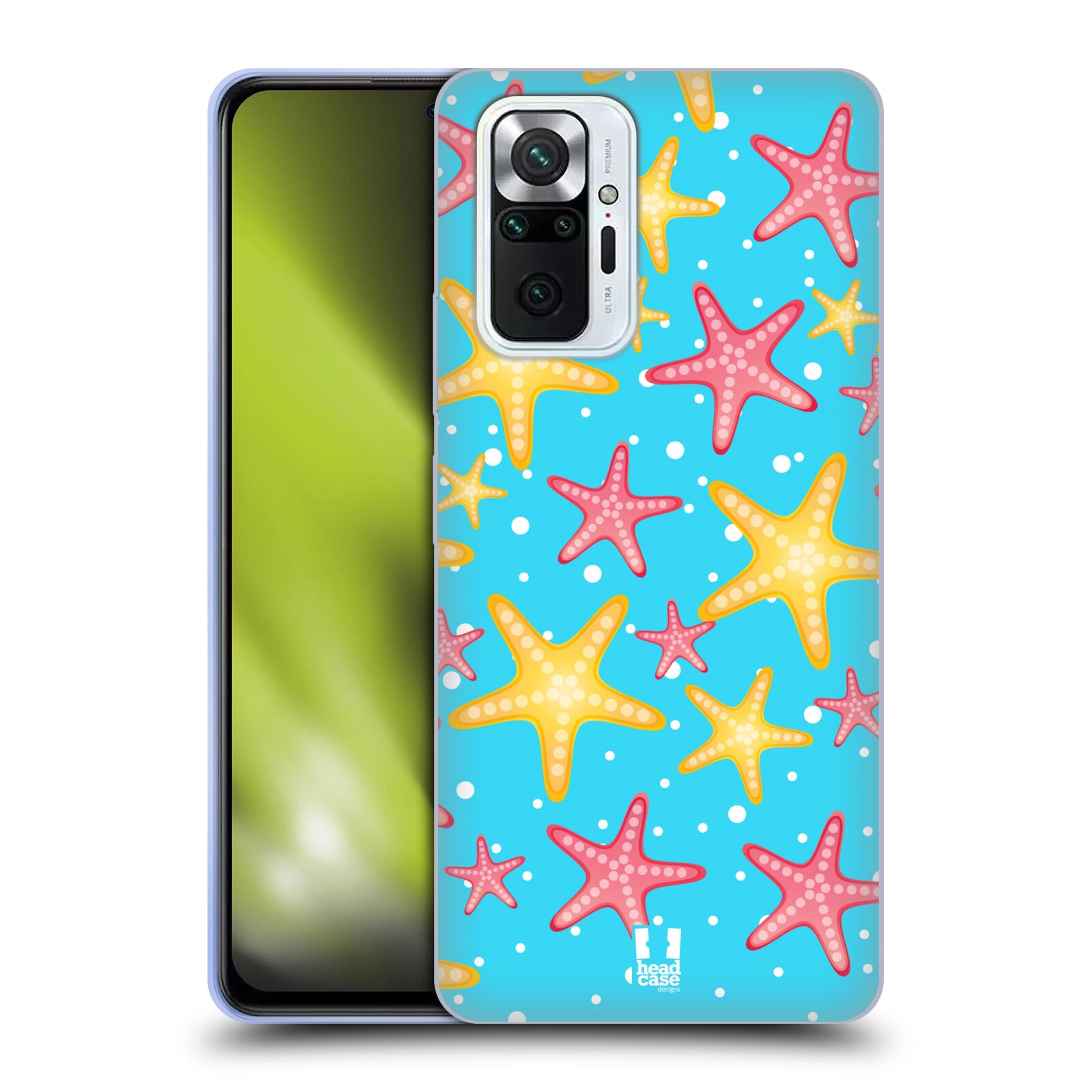 Zadní obal pro mobil Xiaomi Redmi Note 10 PRO - HEAD CASE - kreslený mořský vzor hvězda