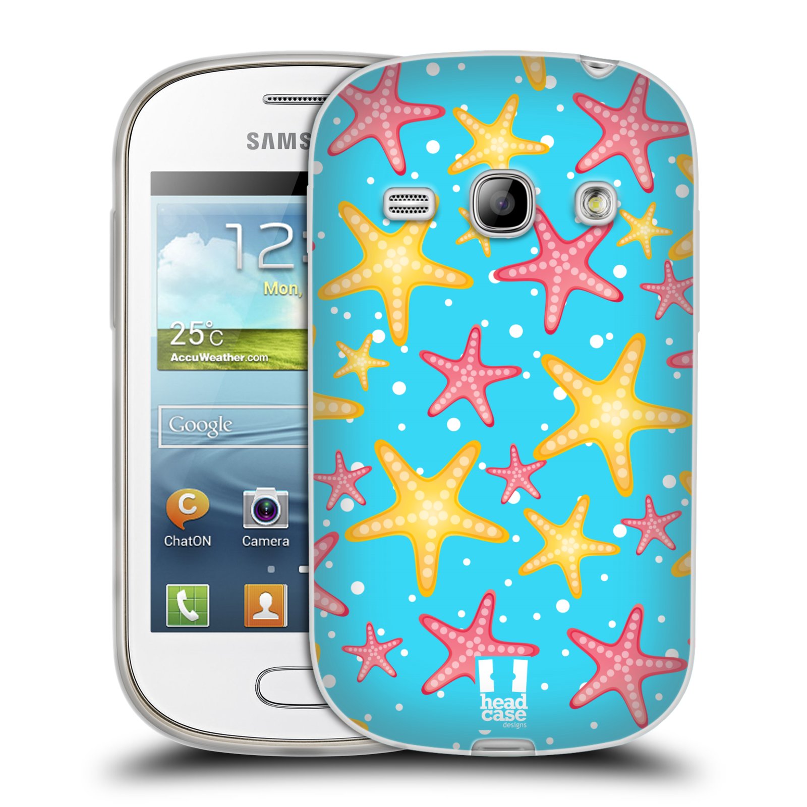 HEAD CASE silikonový obal na mobil Samsung Galaxy FAME vzor mořský živočich hvězda