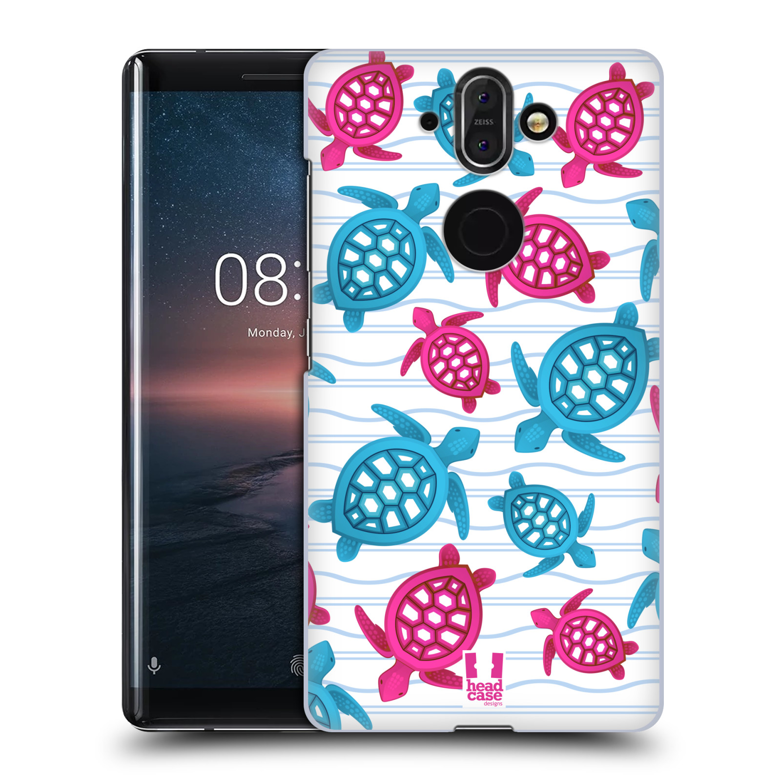 Zadní obal pro mobil Nokia 8 Sirocco - HEAD CASE - kreslený mořský vzor želvičky