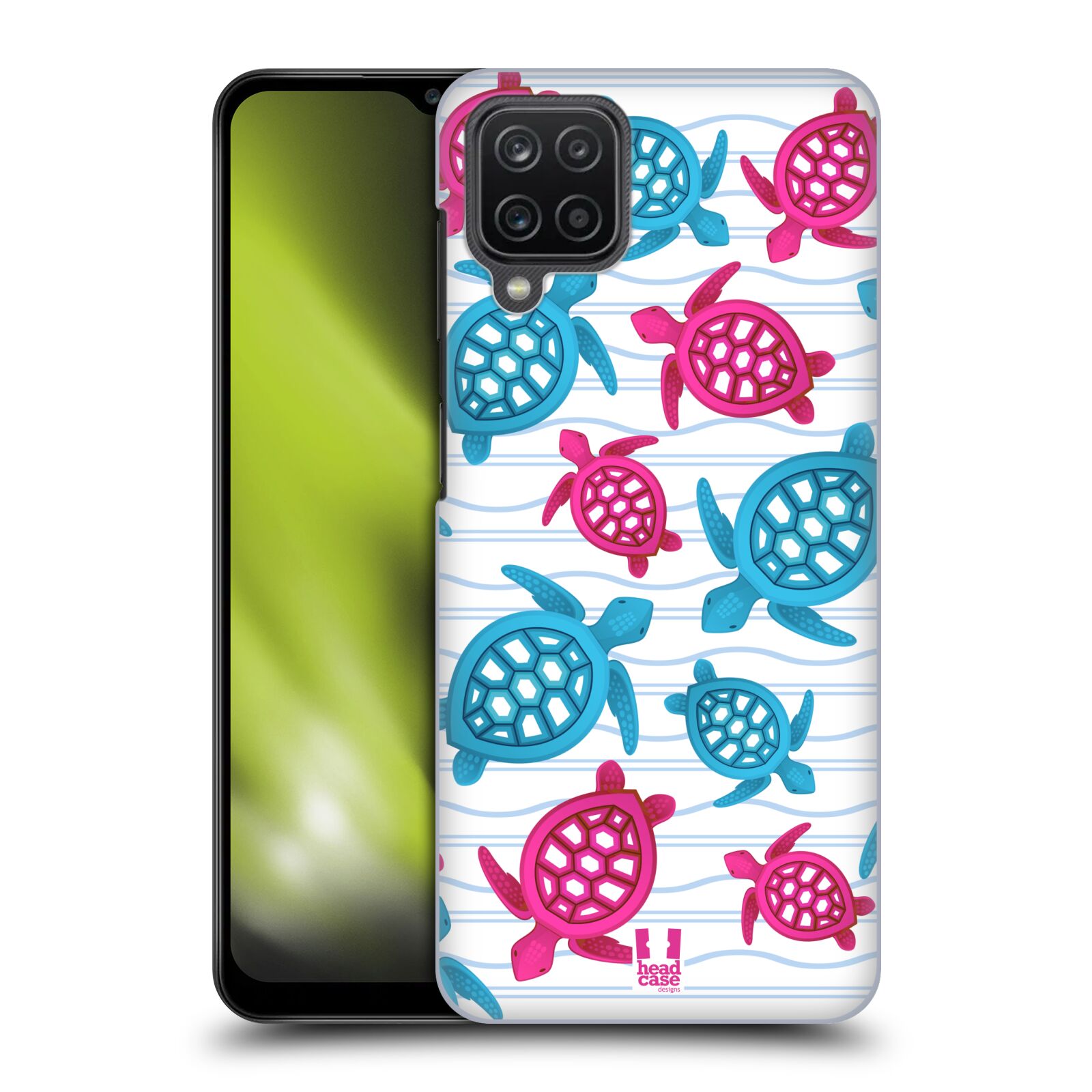 Zadní obal pro mobil Samsung Galaxy A12 - HEAD CASE - kreslený mořský vzor želvičky
