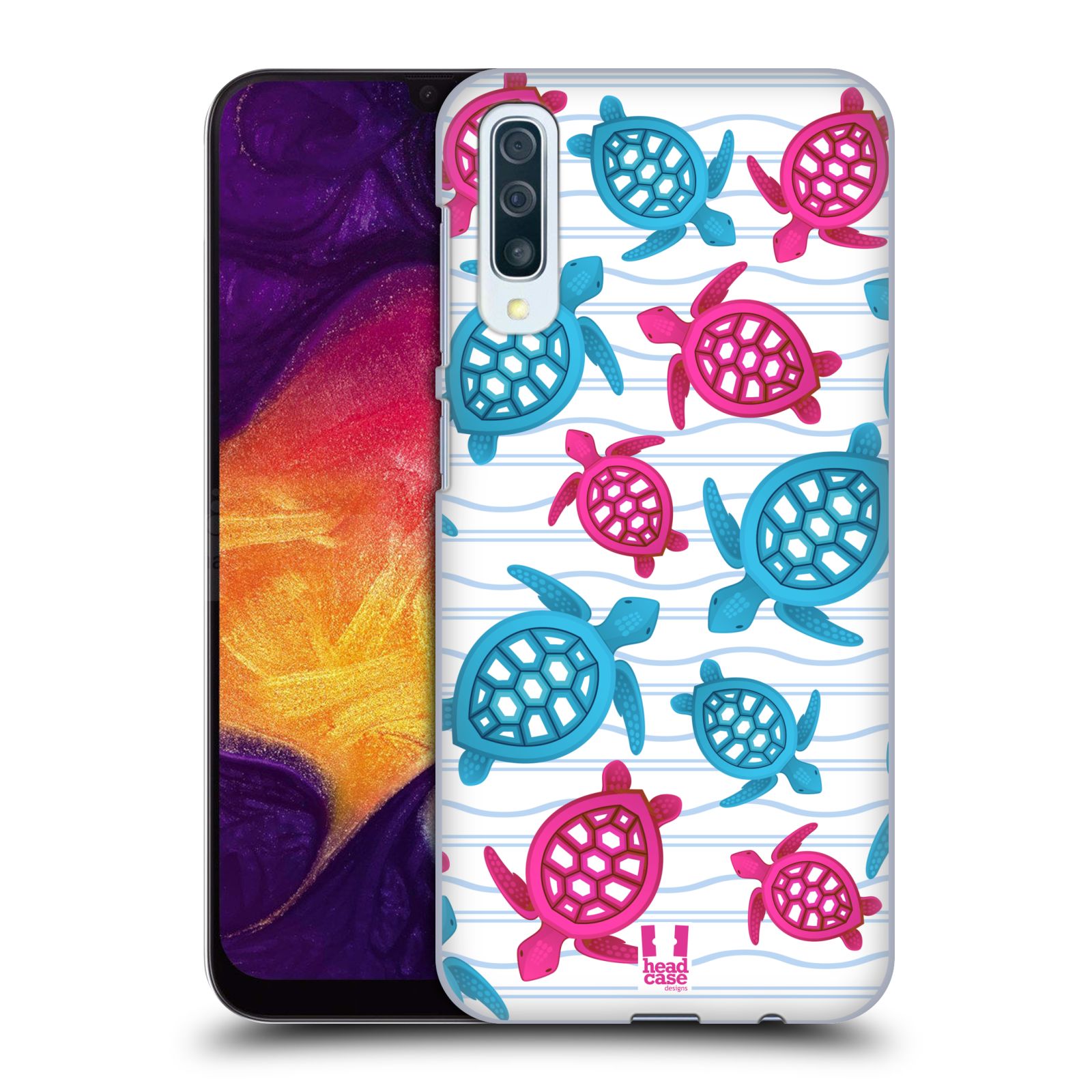 Zadní obal pro mobil Samsung Galaxy A50 / A30s - HEAD CASE - kreslený mořský vzor želvičky