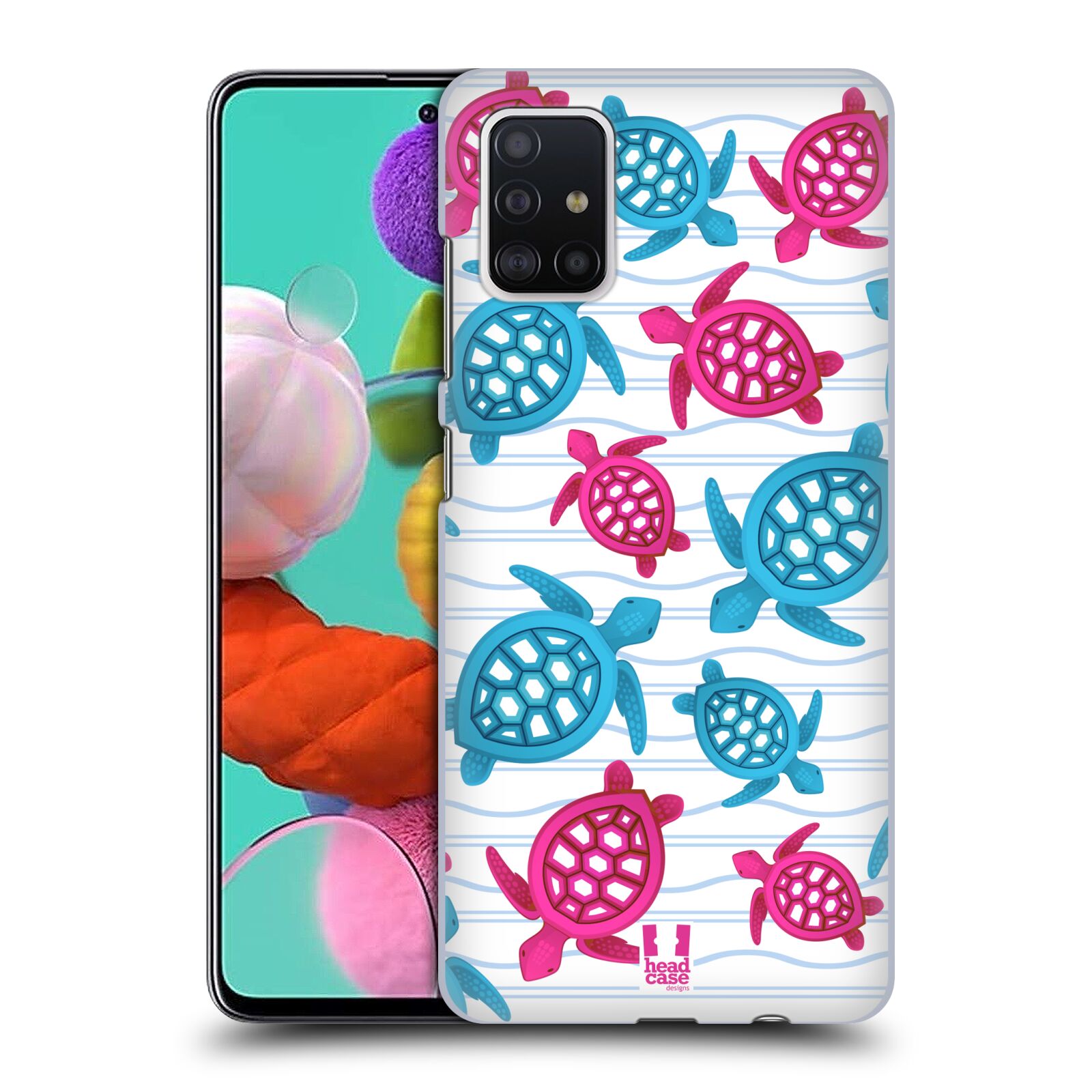 Zadní obal pro mobil Samsung Galaxy A51 - HEAD CASE - kreslený mořský vzor želvičky